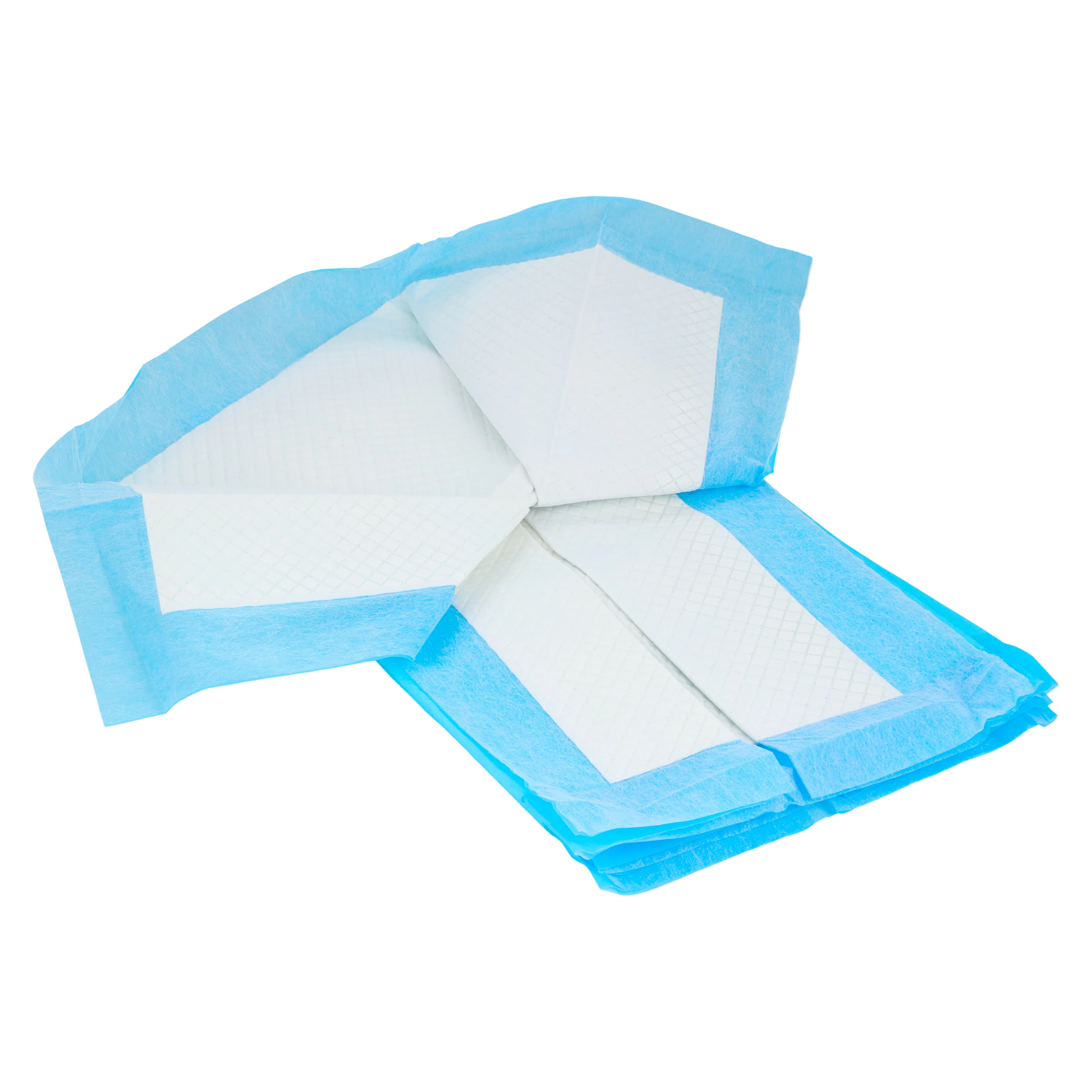 Henry Schein Incontinence Underpad, 30" x 36", Heavy Absorbency, Fluff/Polymer Core, White/Blue, 100/Case thumbnail 2