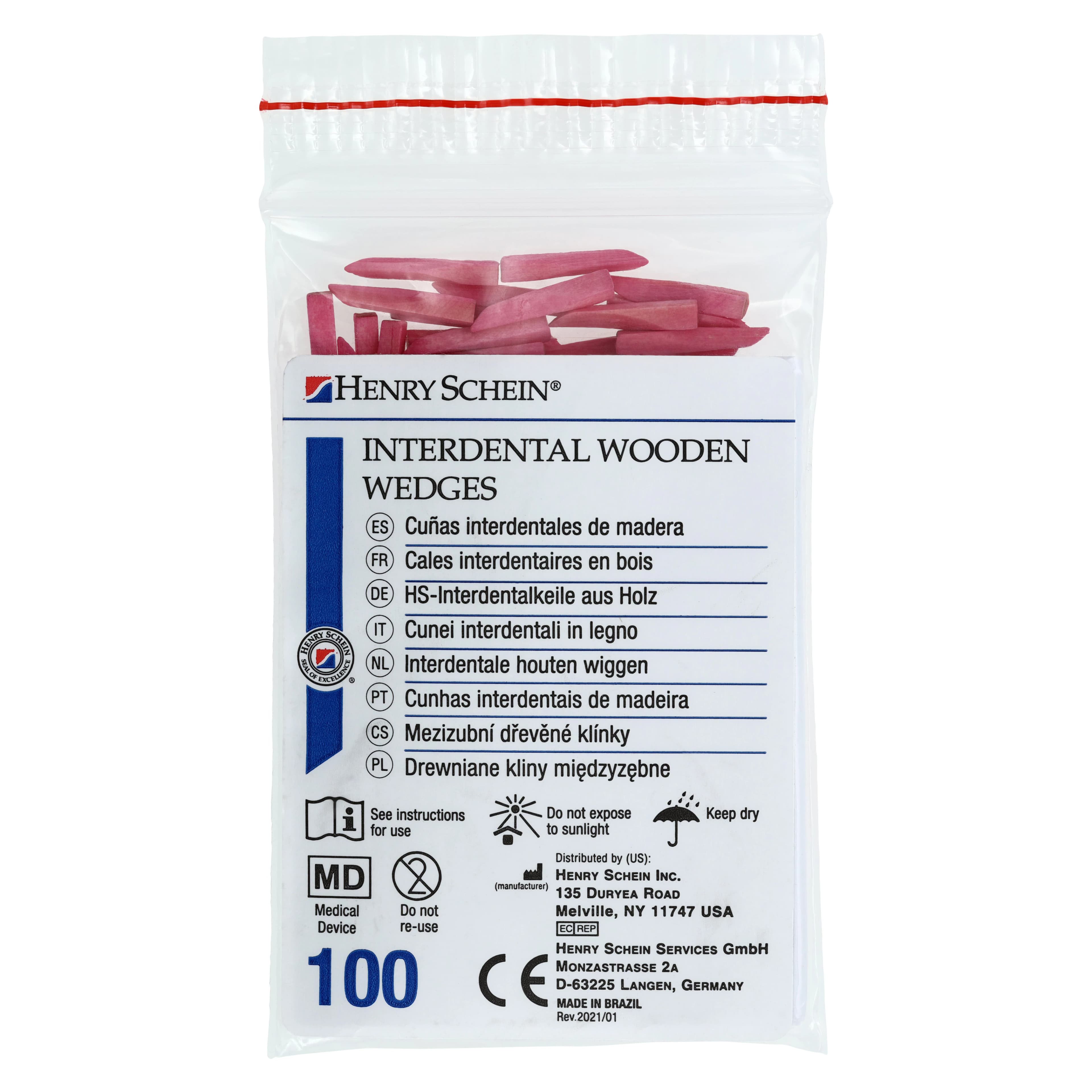 Henry Schein Interdental Wedges, Small, Refill, 100/Bag thumbnail 3