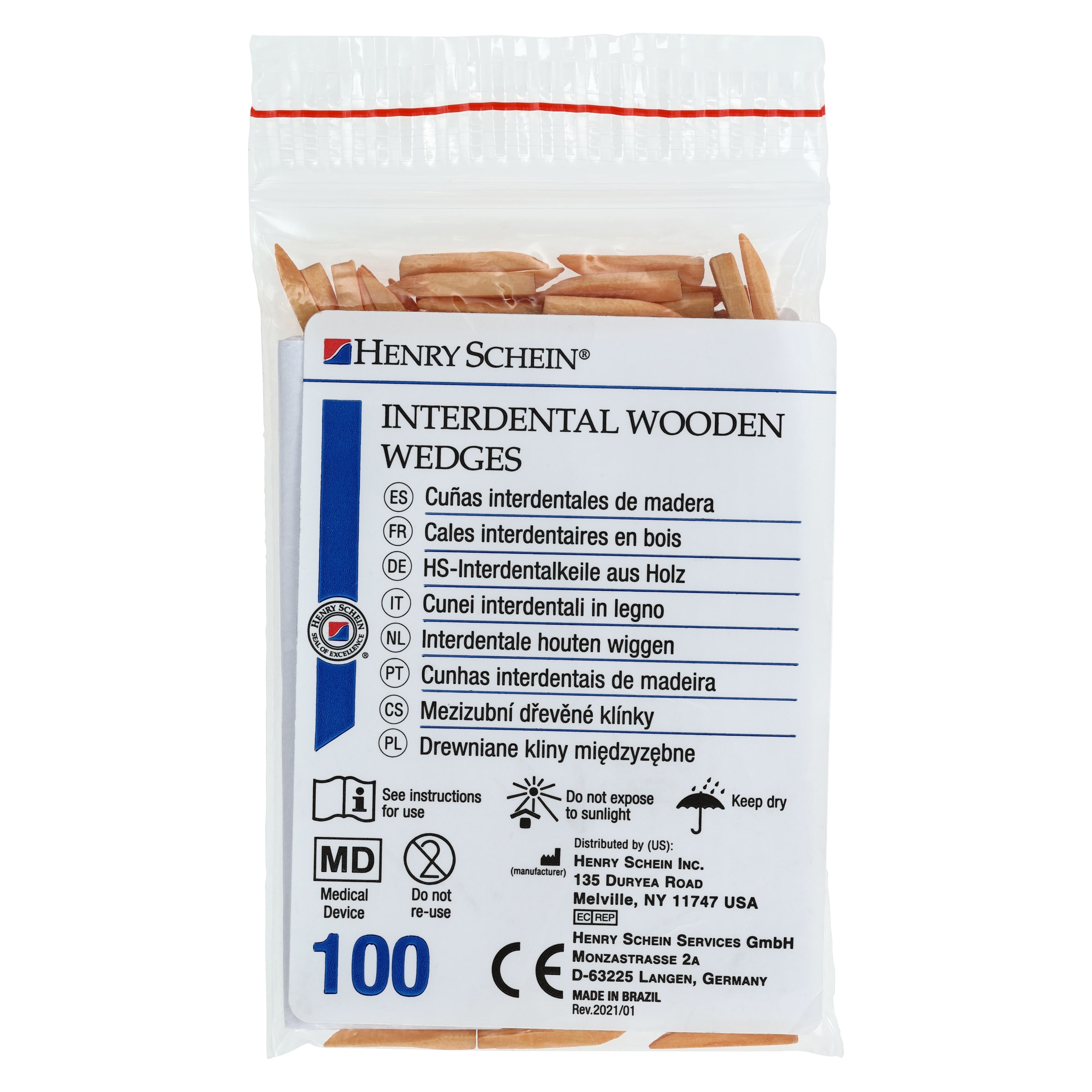 Henry Schein Interdental Wedges, Large/XL, 7 mm, Refill, 100/Bag thumbnail 4