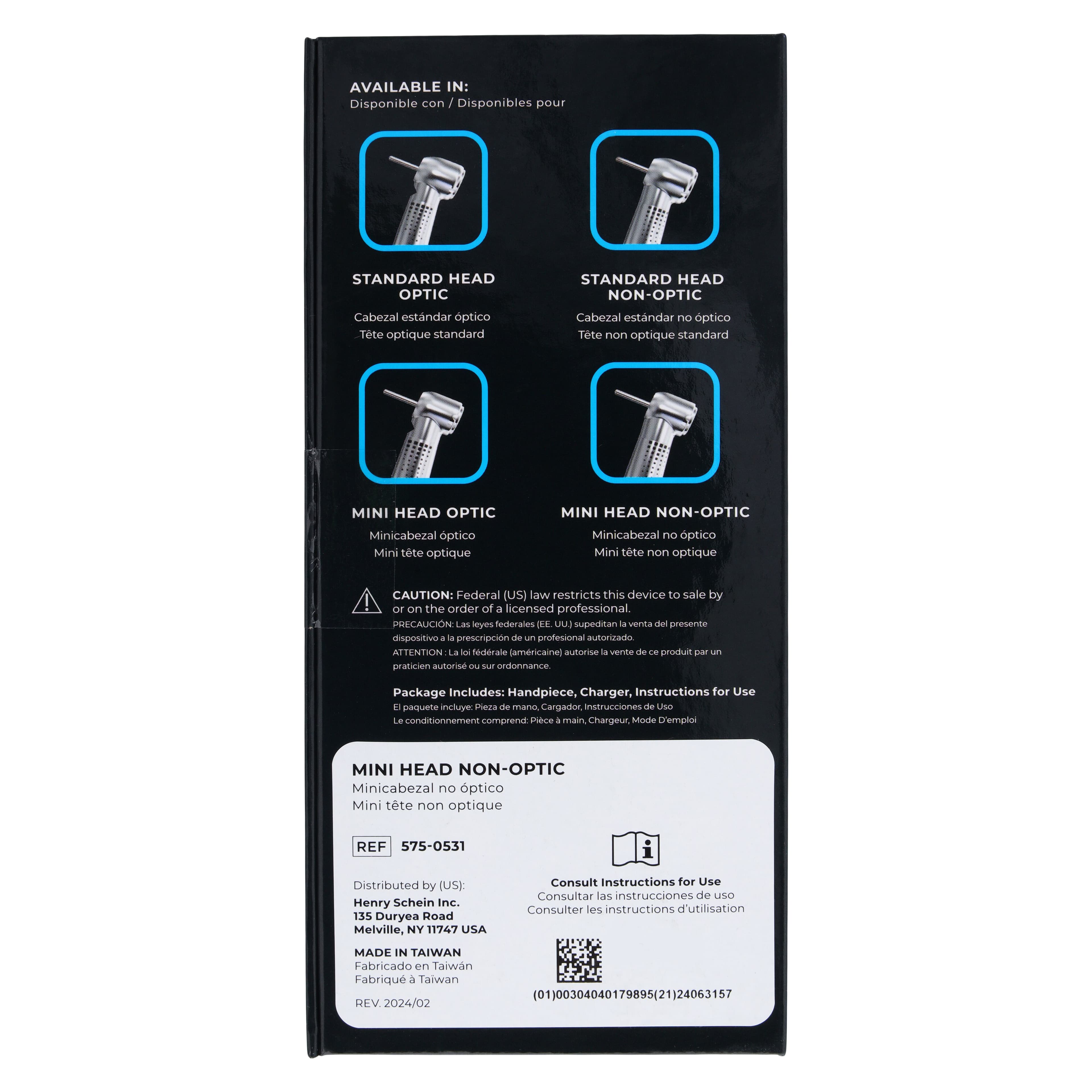Maxima Advanced High-Speed Air Handpiece, Non-Optic, 97-Degree Angle, 320-400K RPM thumbnail 10