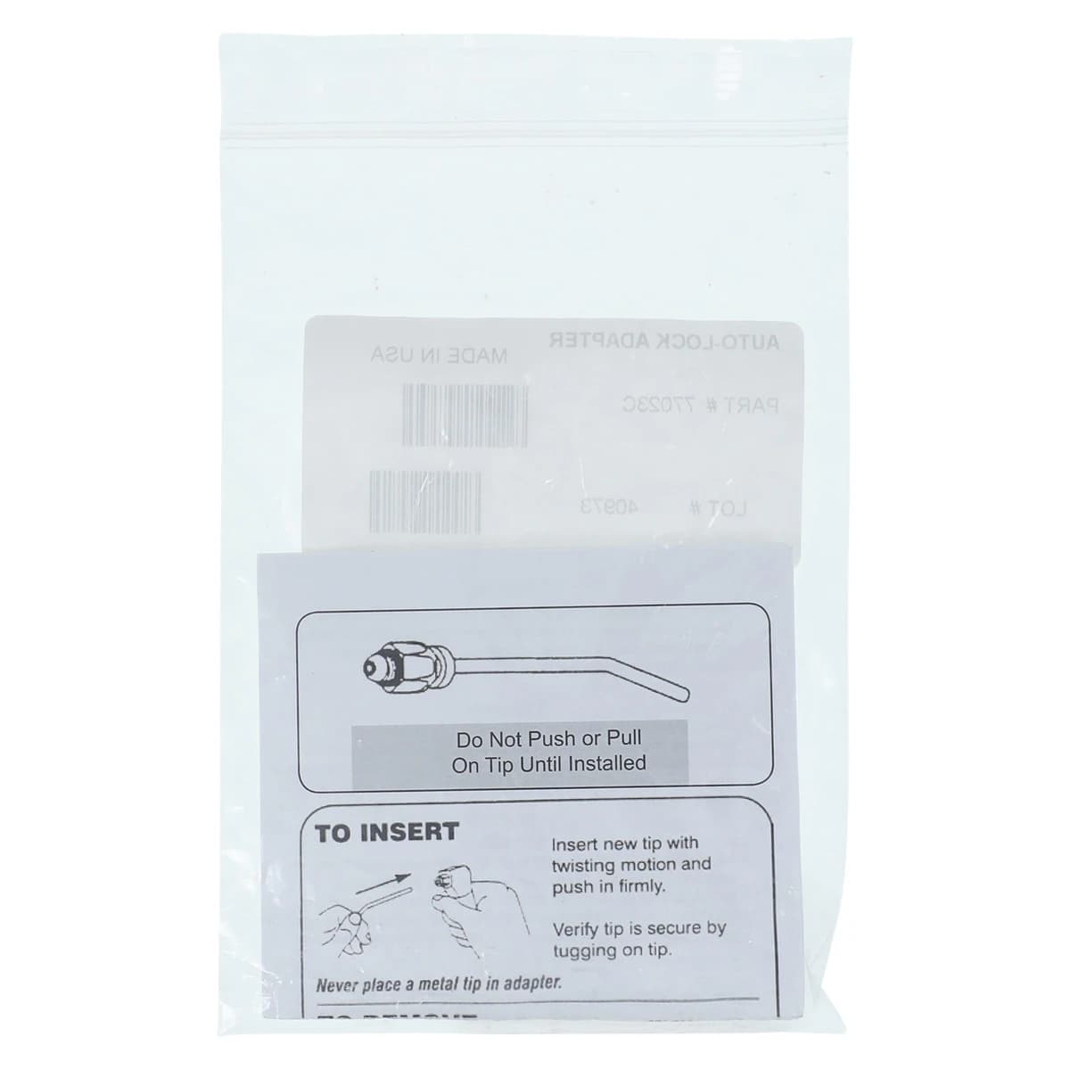 Seal-Tight Auto-Lock Adapter Type "D" (Dental-Ez Style) - 1/Pk thumbnail 2