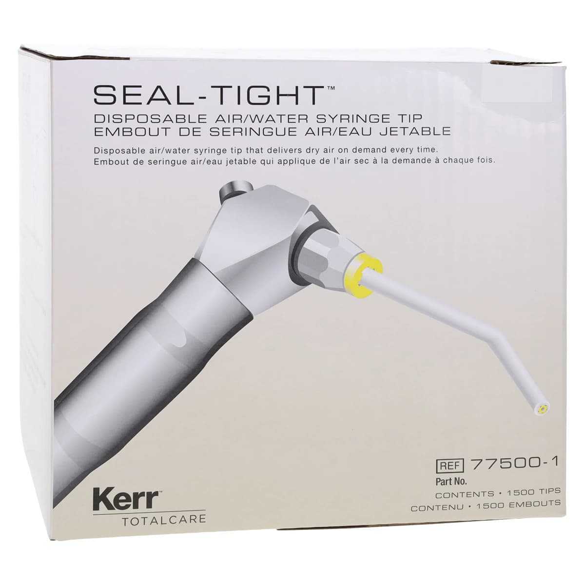 Seal-Tight® Disposable Air/Water Syringe Tips, White, Bulk Box of 1500, 77500-1 - Seal-Tight® Air/Water Syringe Tips Dispenser Bulk Pack of 1500 - Image 1