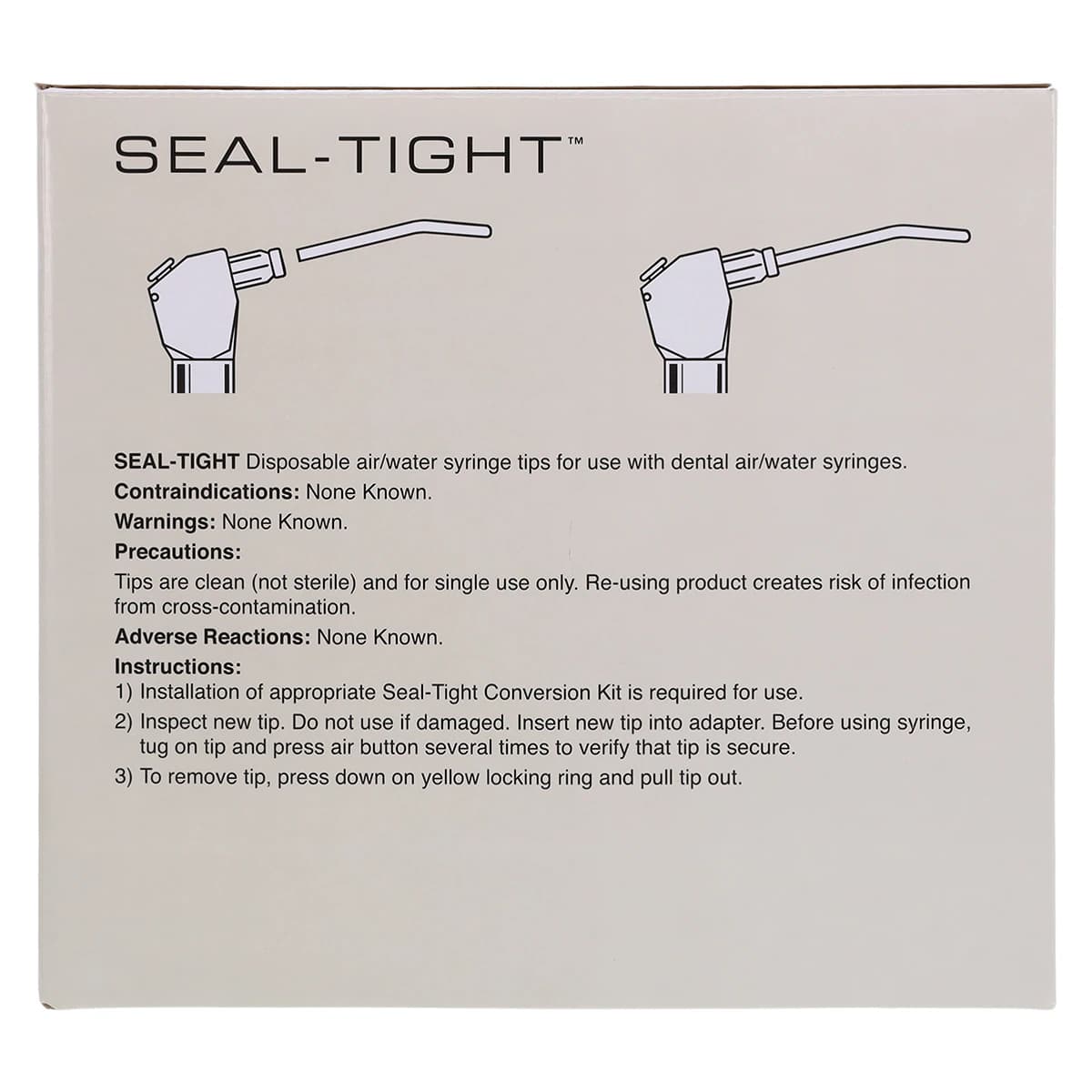 Seal-Tight® Disposable Air/Water Syringe Tips, White, Bulk Box of 1500, 77500-1 thumbnail 4