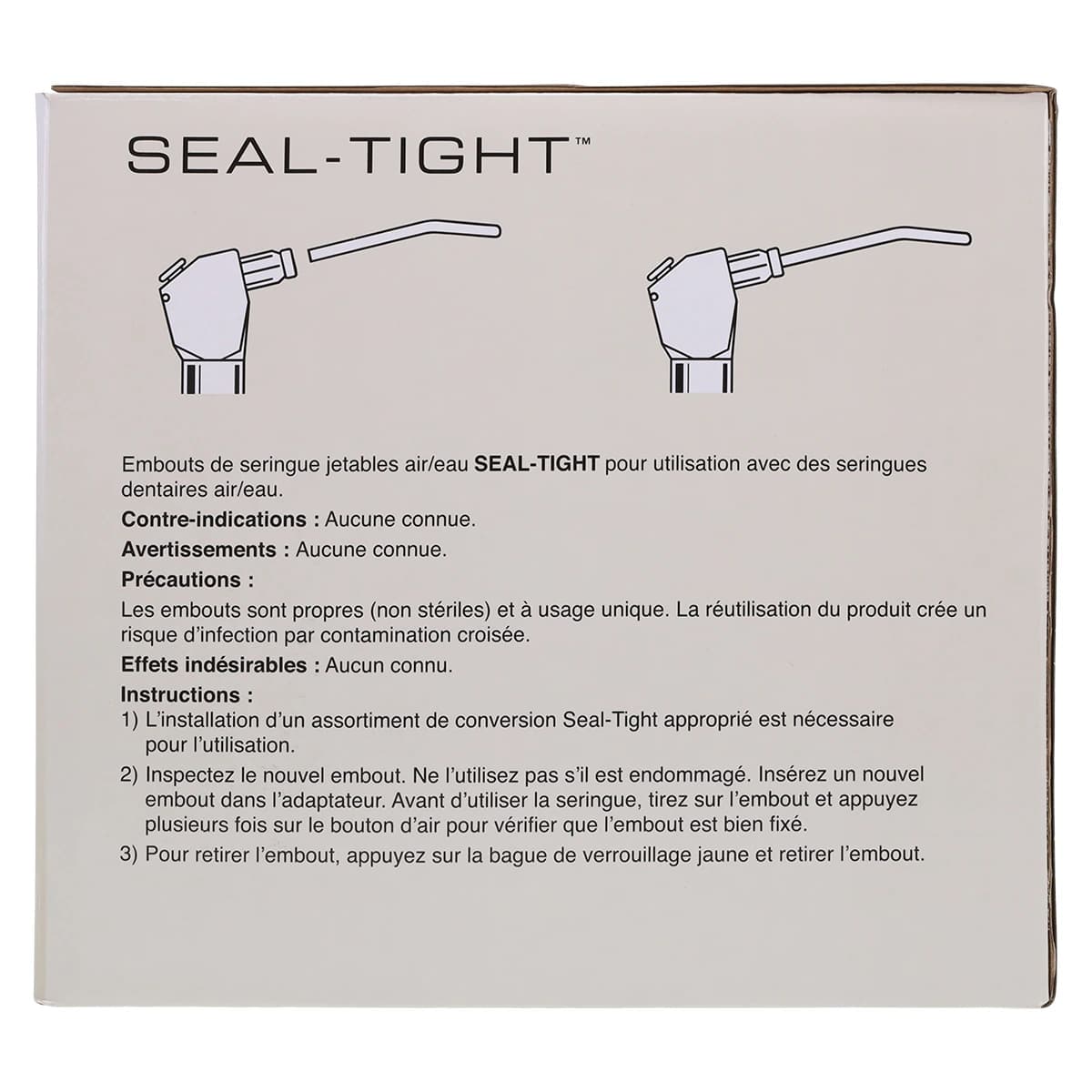 Seal-Tight® Disposable Air/Water Syringe Tips, White, Bulk Box of 1500, 77500-1 thumbnail 5