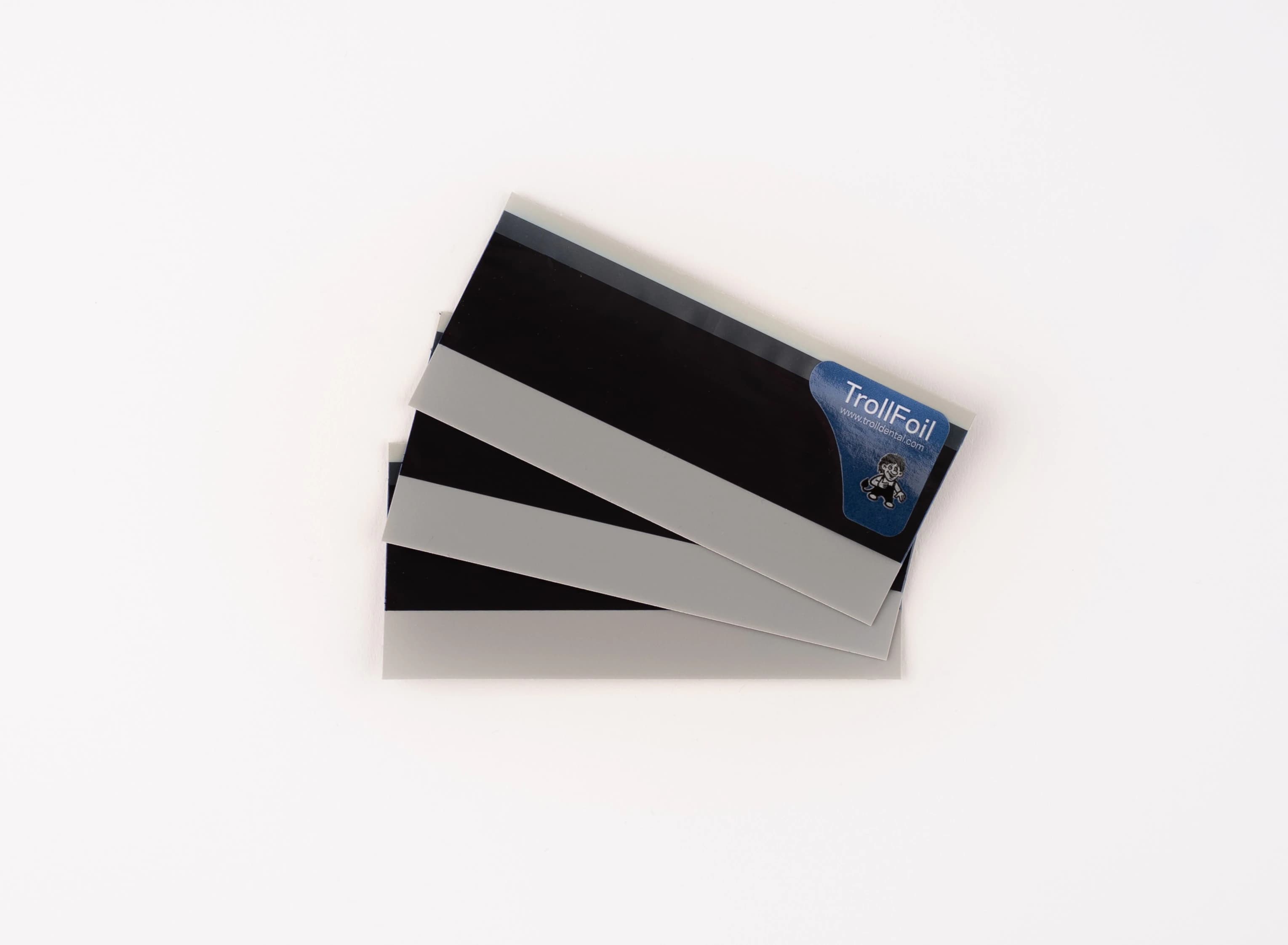 TrollFoil 4.5 Articulating Foil Strips, Blue, Premounted, 80/Box, 12000145 - TrollFoil Articulating Foil - Blue 4.5 - 80-Pack - Image 1