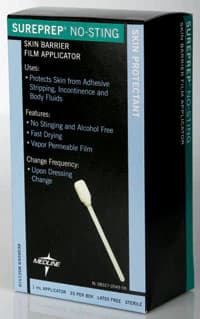 Sureprep No-Sting Barrier Wand, 125/Case - Sureprep No-Sting Film Apl - Image 1