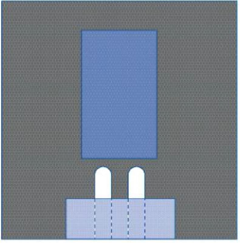 Medline Bilateral Split Surgical Drape, Sterile, Fenestrated, 77" x 80" - Drape Bilateral Split - Image 1