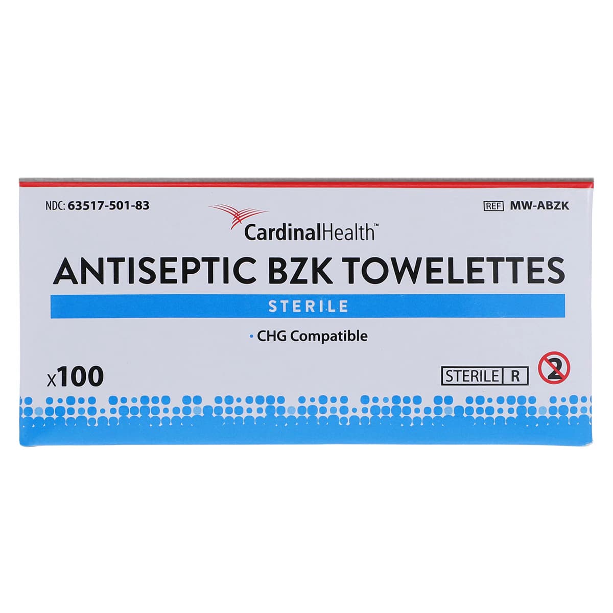 Cardinal Health BZK Antiseptic Towelette, 12.5 x 20 cm, 100/Box thumbnail 7