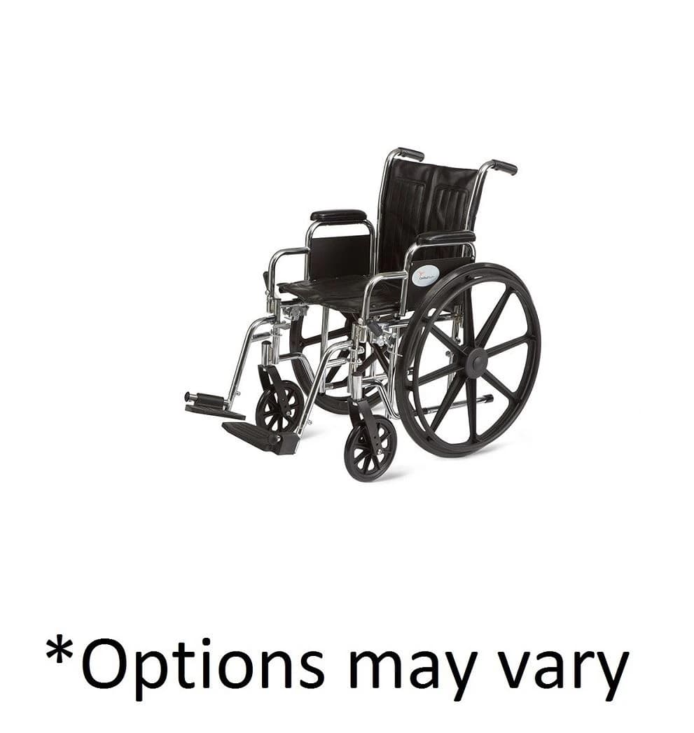 Cardinal Health Wheelchair, 300 lb Capacity, Desk Elevation - Wheelchair 300Lb Dsk Elevation - Image 1