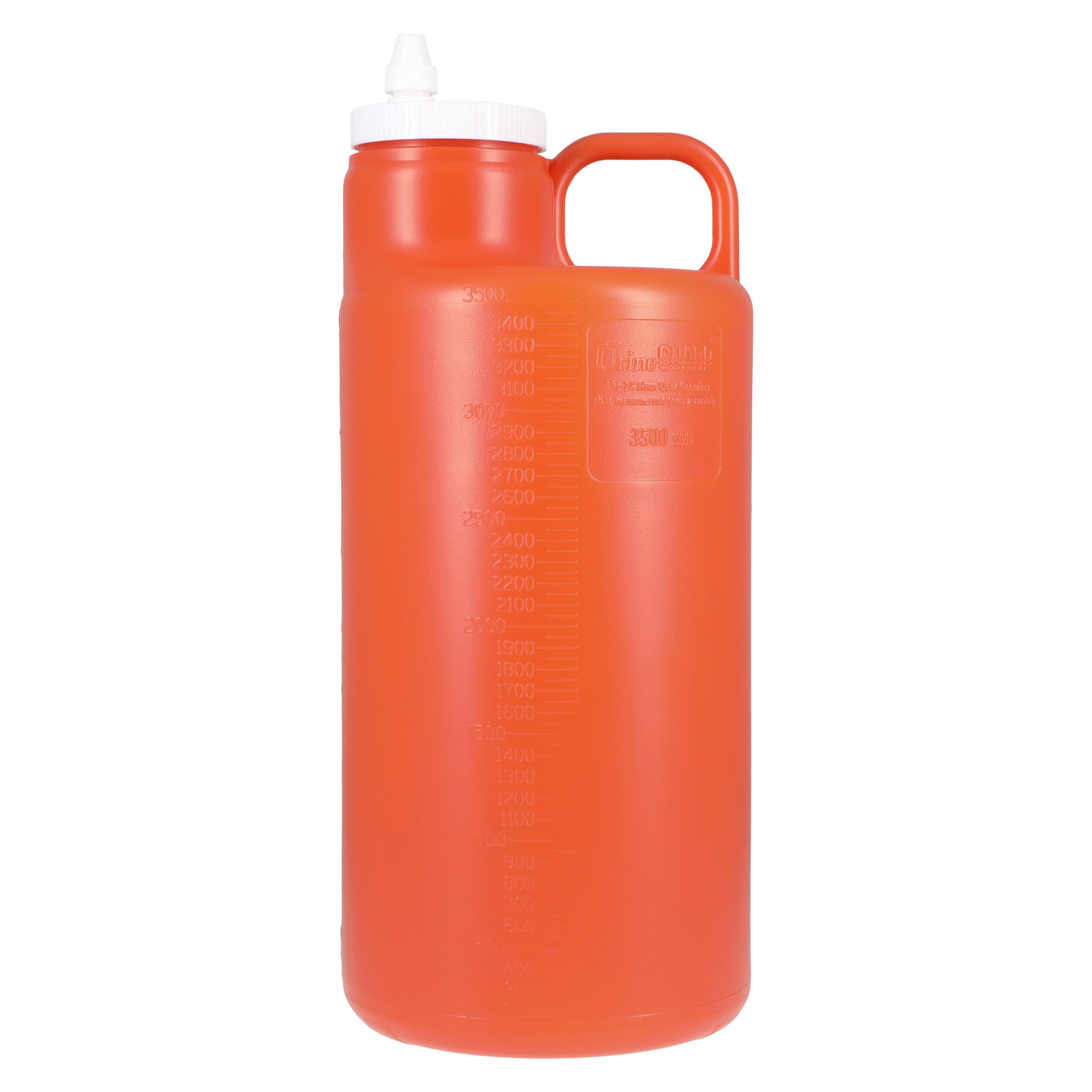 Cardinal Health UrineGuard 24-Hour Urine Specimen Container, 3500 mL, Amber, with Pour Spout and Screw Cap, 24/Case thumbnail 2