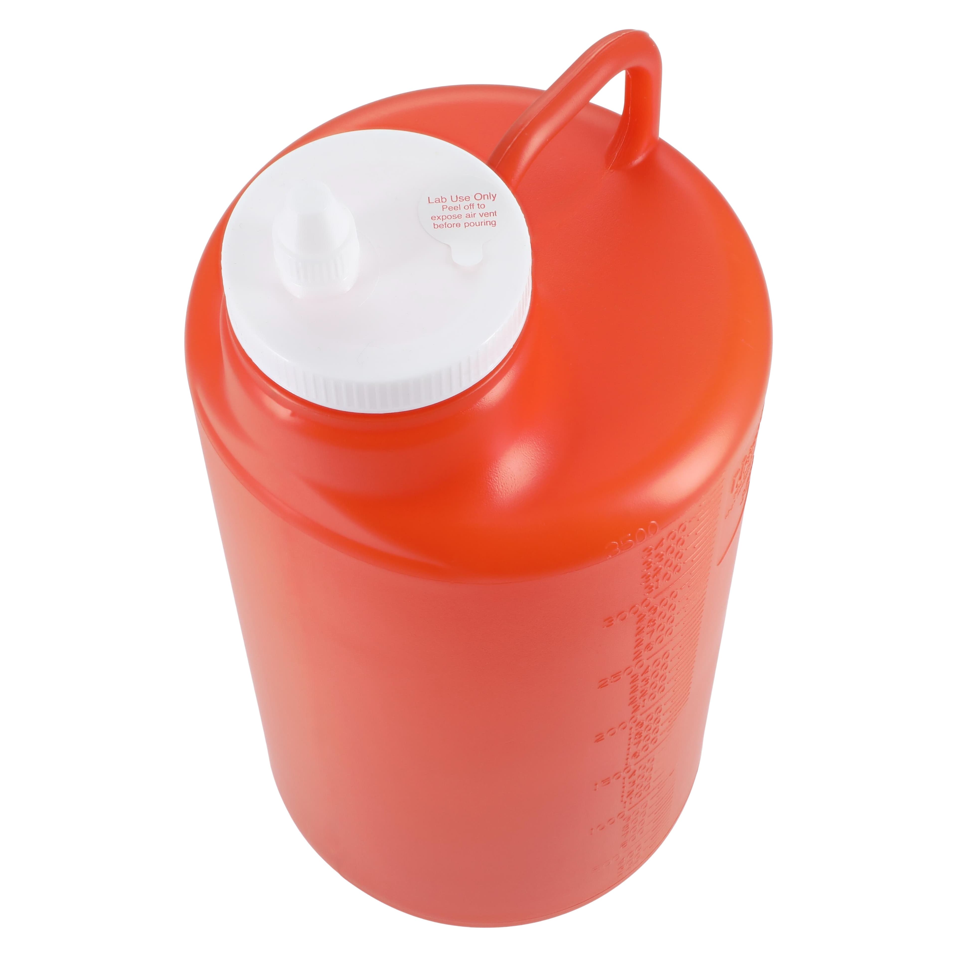 Cardinal Health UrineGuard 24-Hour Urine Specimen Container, 3500 mL, Amber, with Pour Spout and Screw Cap, 24/Case thumbnail 3