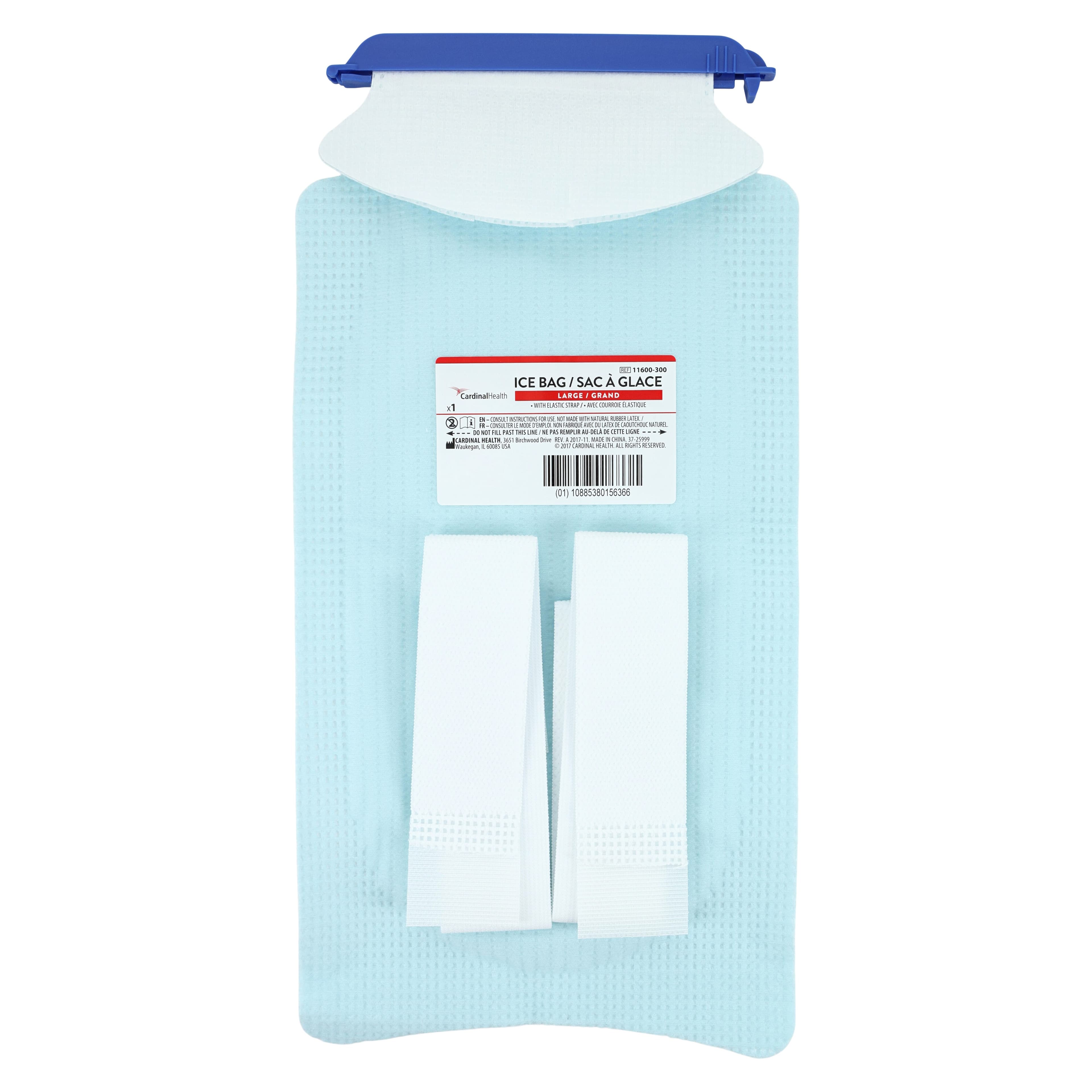 Cardinal Health Cold Therapy Ice Bag, Large, Rectangular, 6" x 14", with Strap thumbnail 2