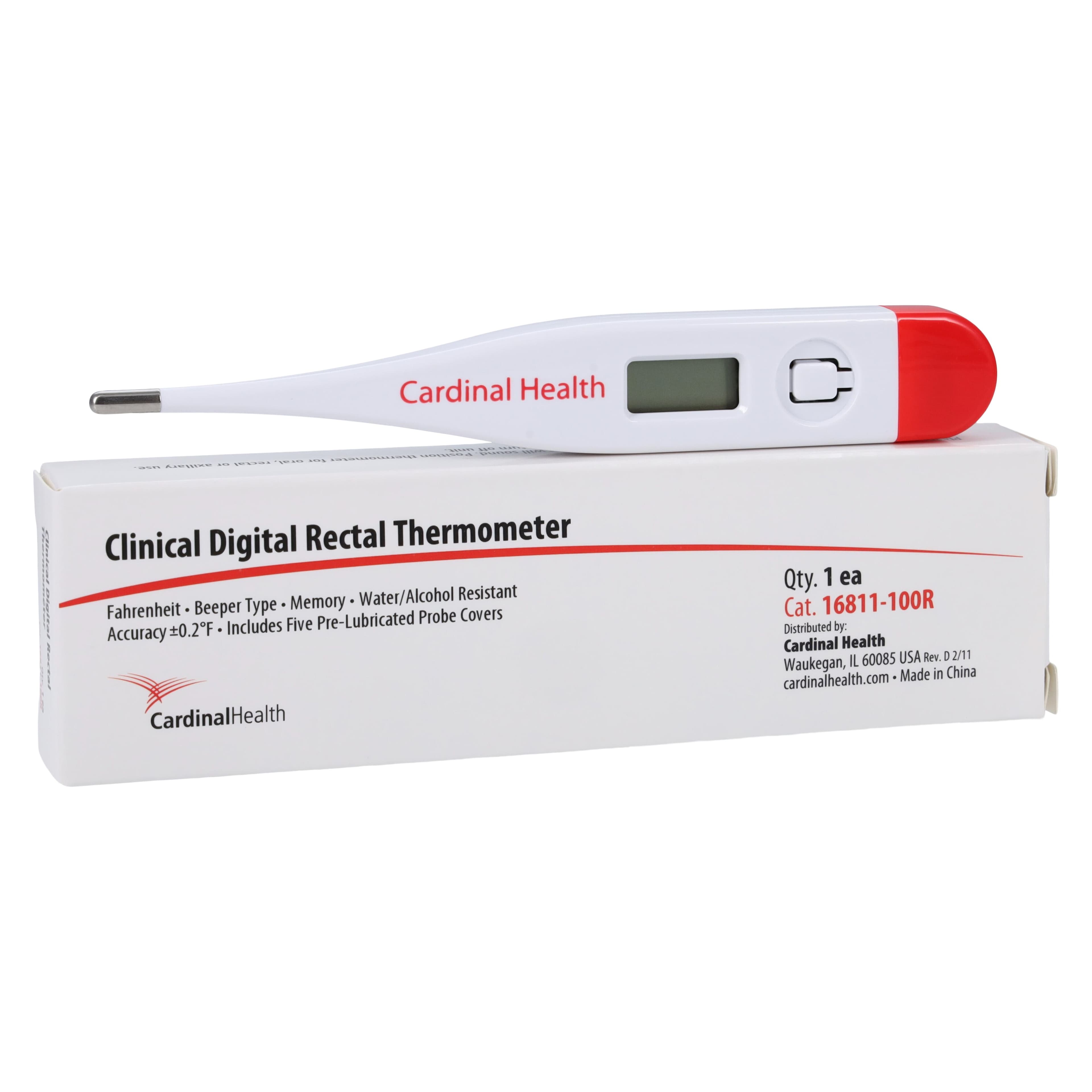 Cardinal Health Digital Clinical Thermometer, Fahrenheit, 12/Box thumbnail 2