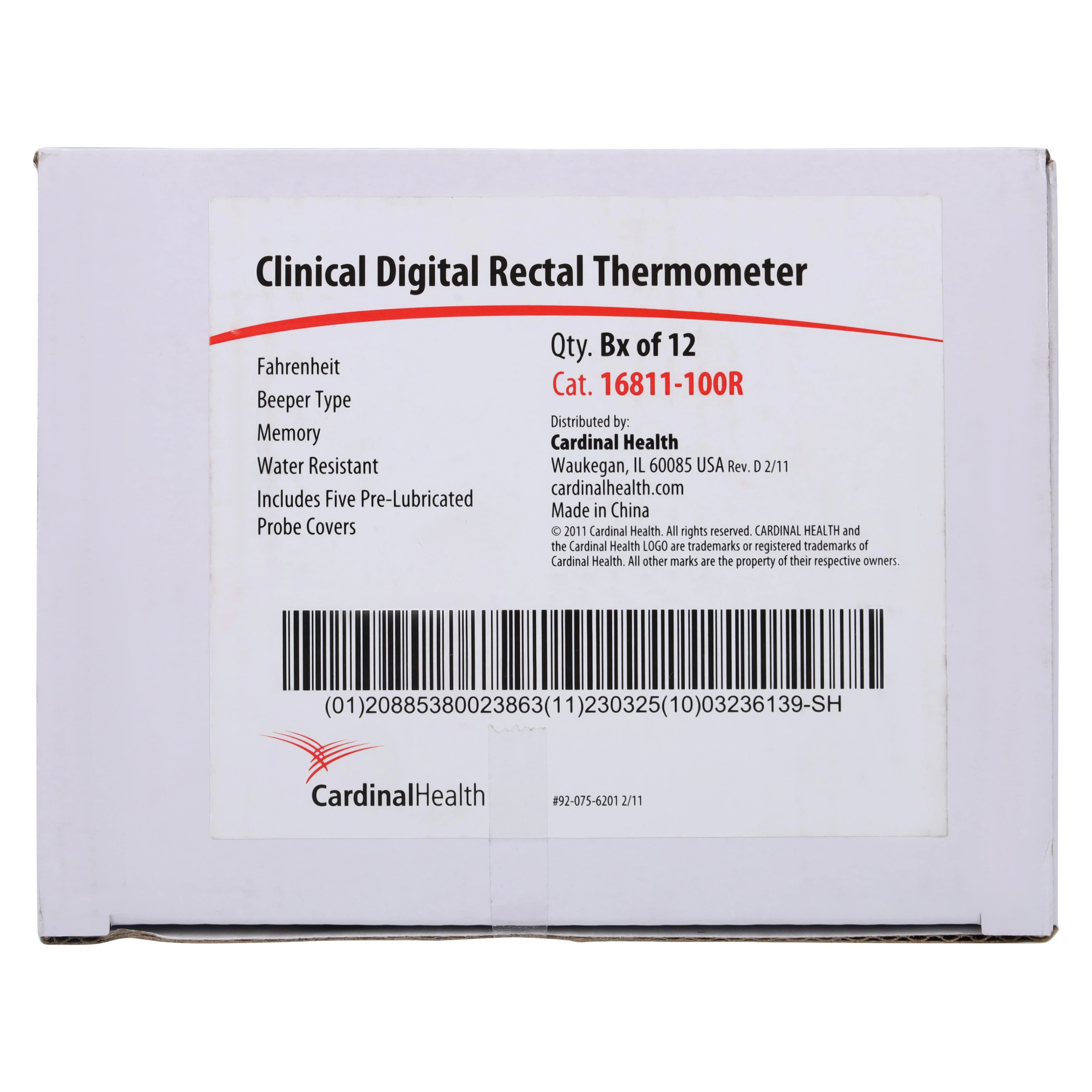Cardinal Health Digital Clinical Thermometer, Fahrenheit, 12/Box thumbnail 6