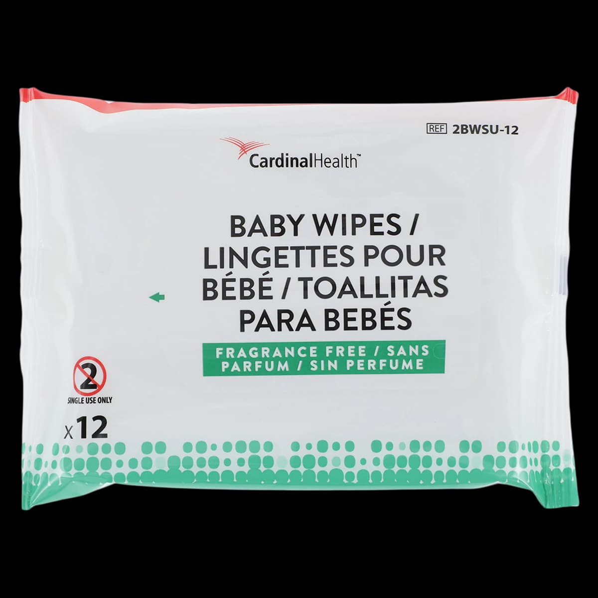 Cardinal Health Baby Wipes, Fragrance Free, Travel Pack, 48/Case - Baby Wipes Fragr Free Travl Pk - Image 1