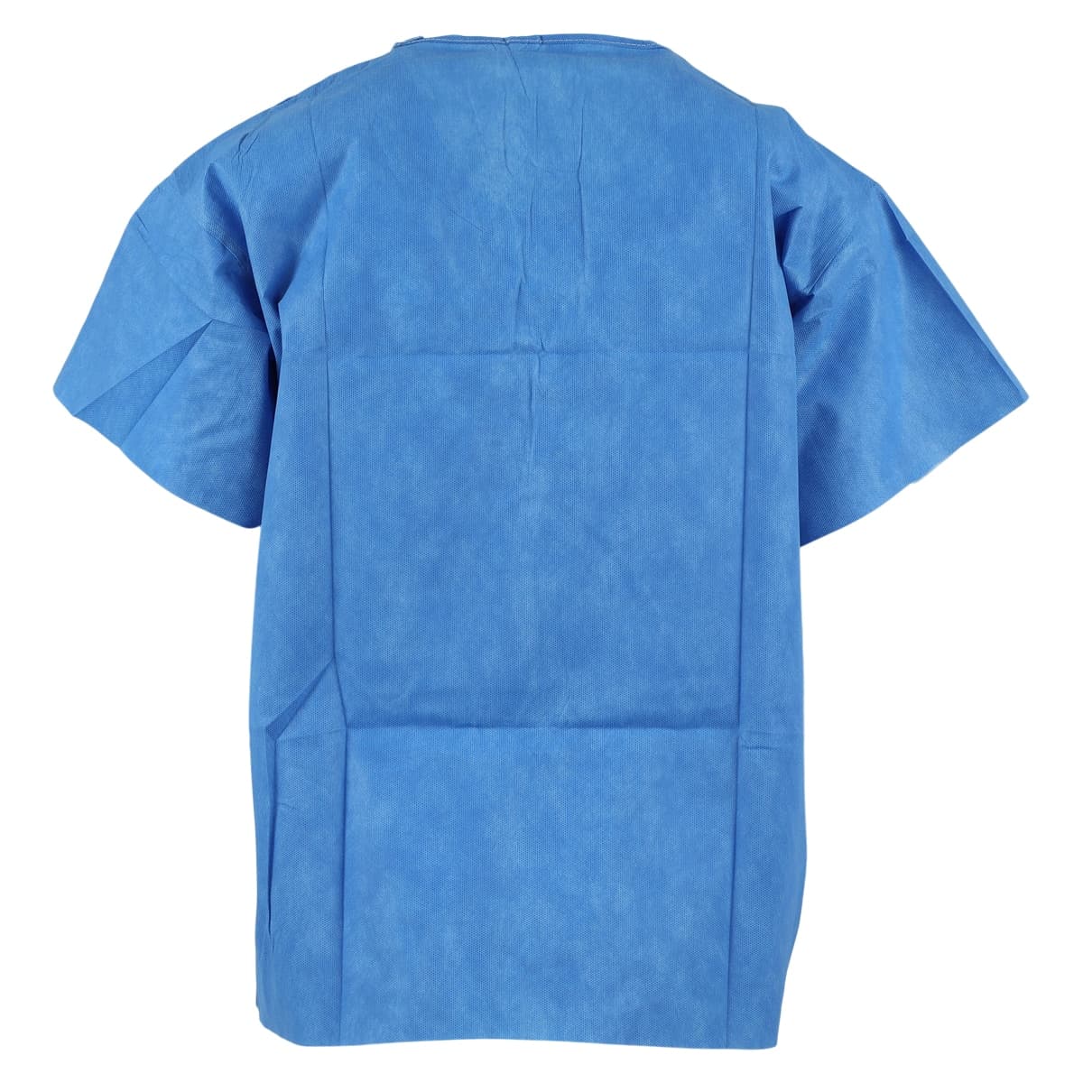 Cardinal Health SMS Unisex Scrub Shirt, Medium, Blue, Short Sleeve V-Neck, 60/Case thumbnail 3