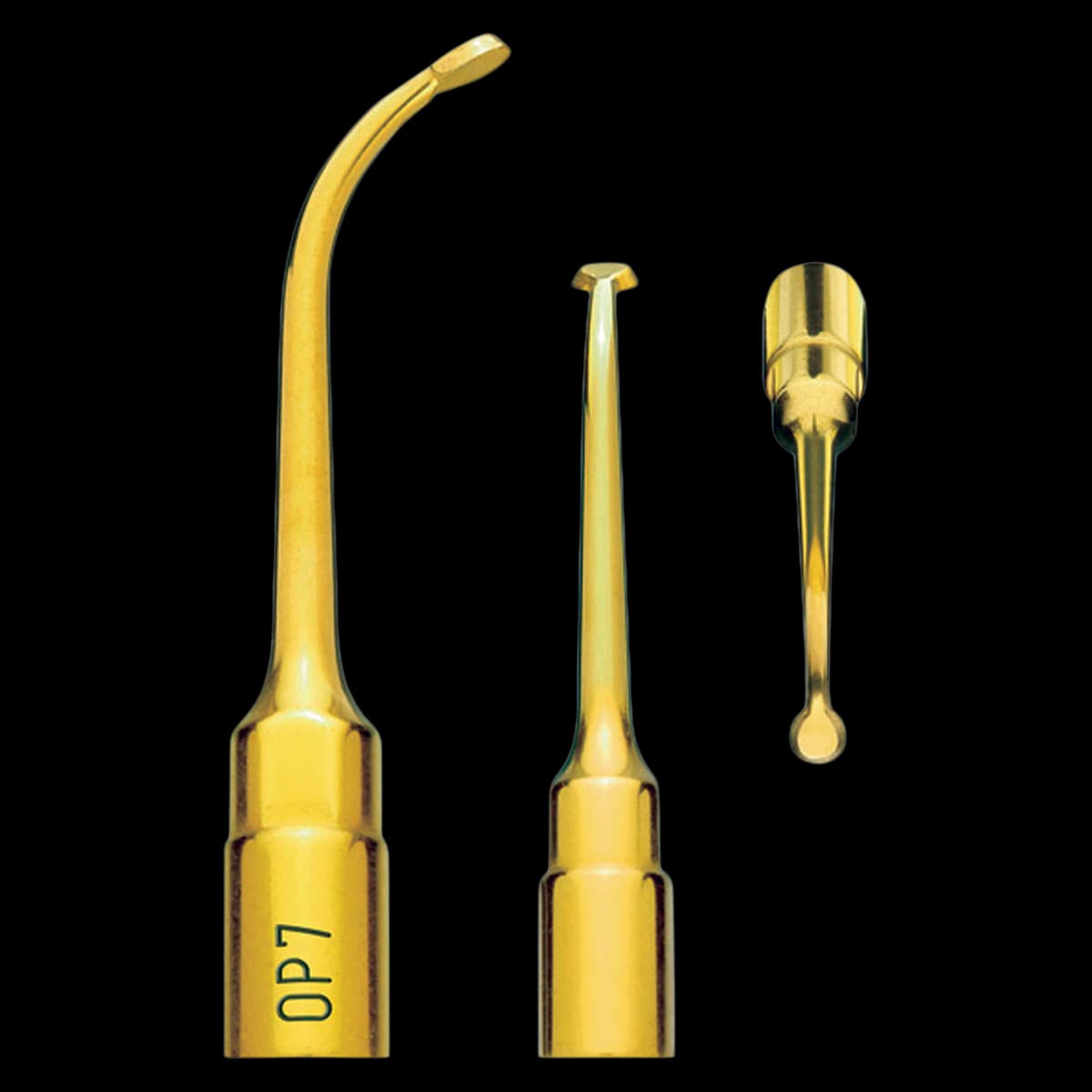 Mectron OP7 Piezo Endodontic Osteoplasty Insert, Titanium Nitride Coated, Ref 03380007 - OP7 Piezo Insert - Image 1