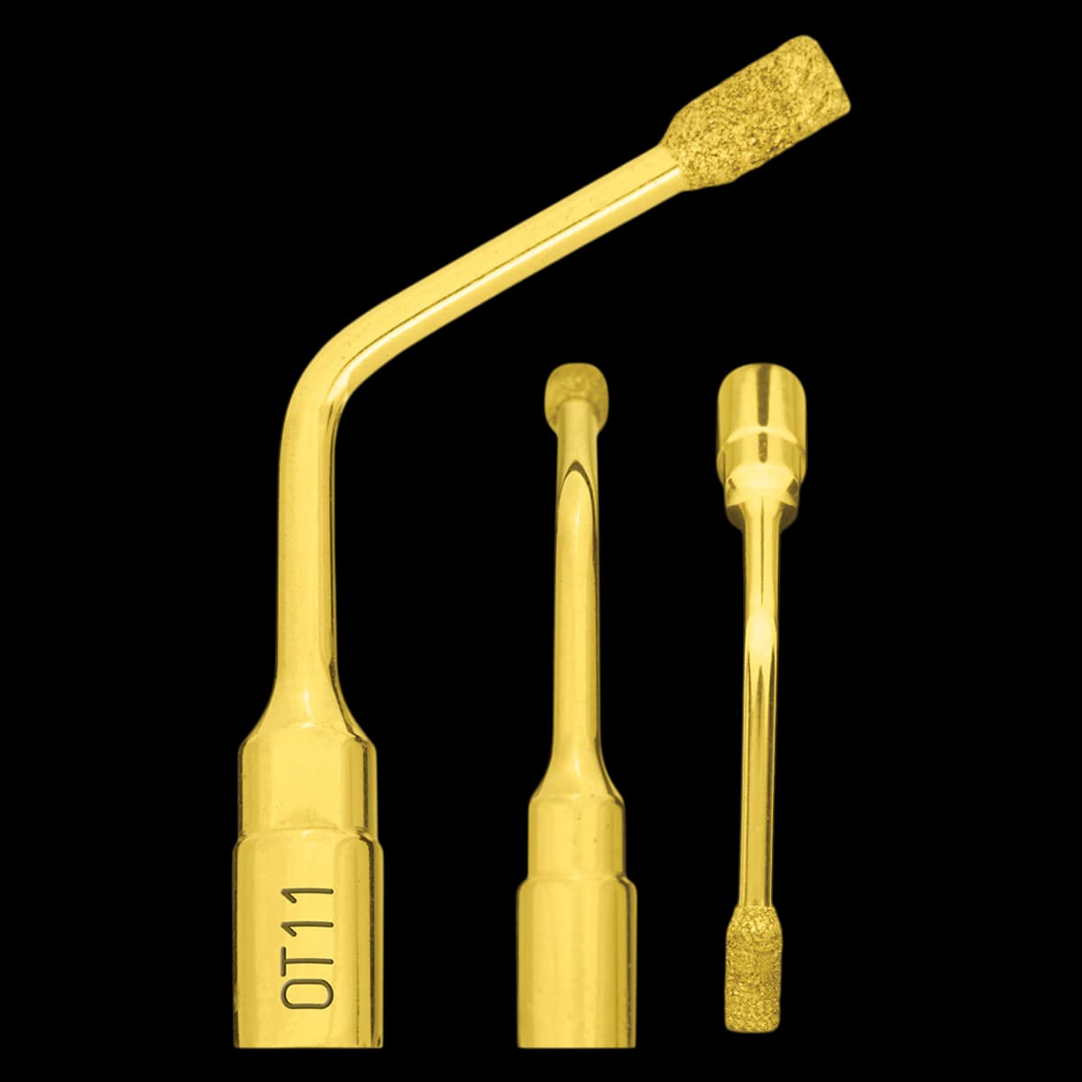 Mectron OT11 Piezo Insert, Osteoplasty and Osteotomy, 3mm, Titanium Nitride Coated, 03370019 - OT11 Piezo Insert - Image 1