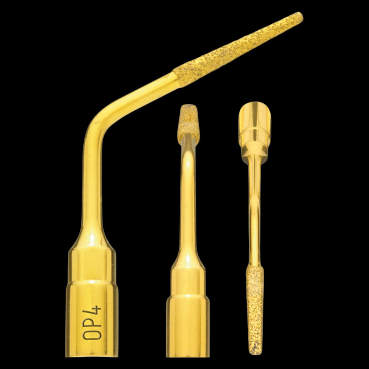 OP4 Piezo Insert Crown Lengthening File, Titanium Nitride Coating, Diamond Grain 126 µm, 03380004 - OP4 Piezo Insert - Image 1