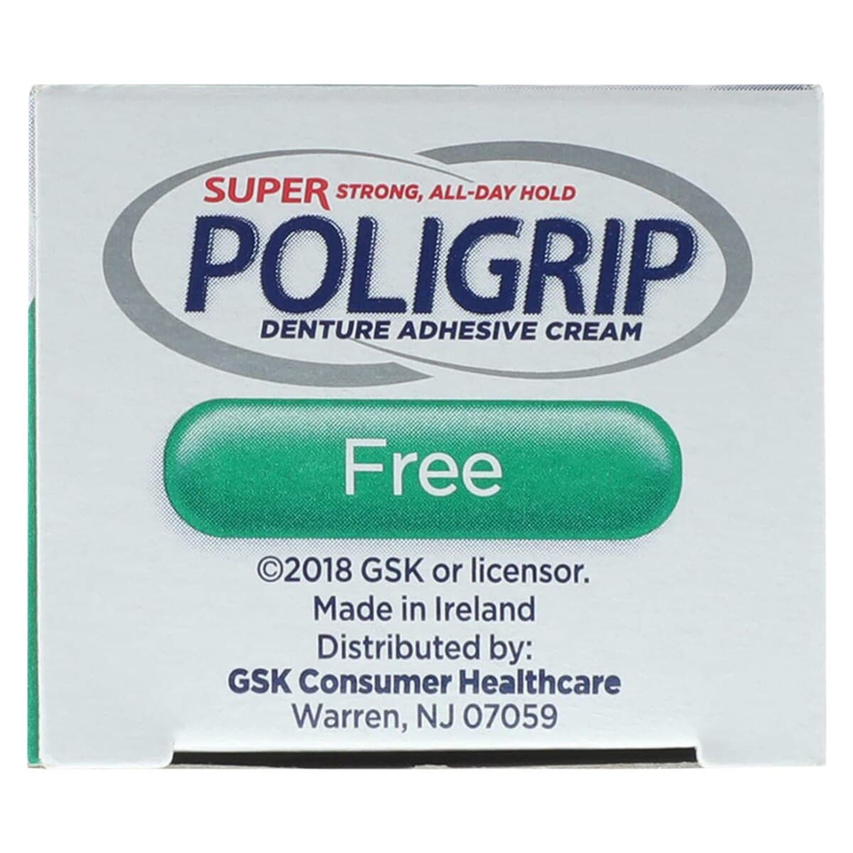 Super Poligrip Adhesive Cream, Zinc Free, 2.4 oz Tube thumbnail 4
