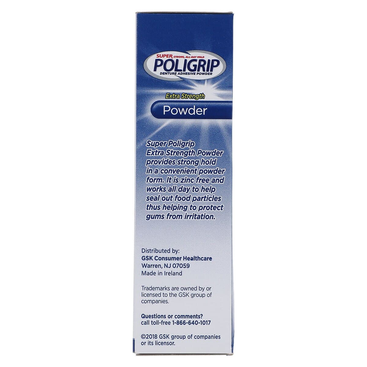Super Poligrip Extra Strength Denture Adhesive Powder, 1.6 oz, Pack of 6 thumbnail 8