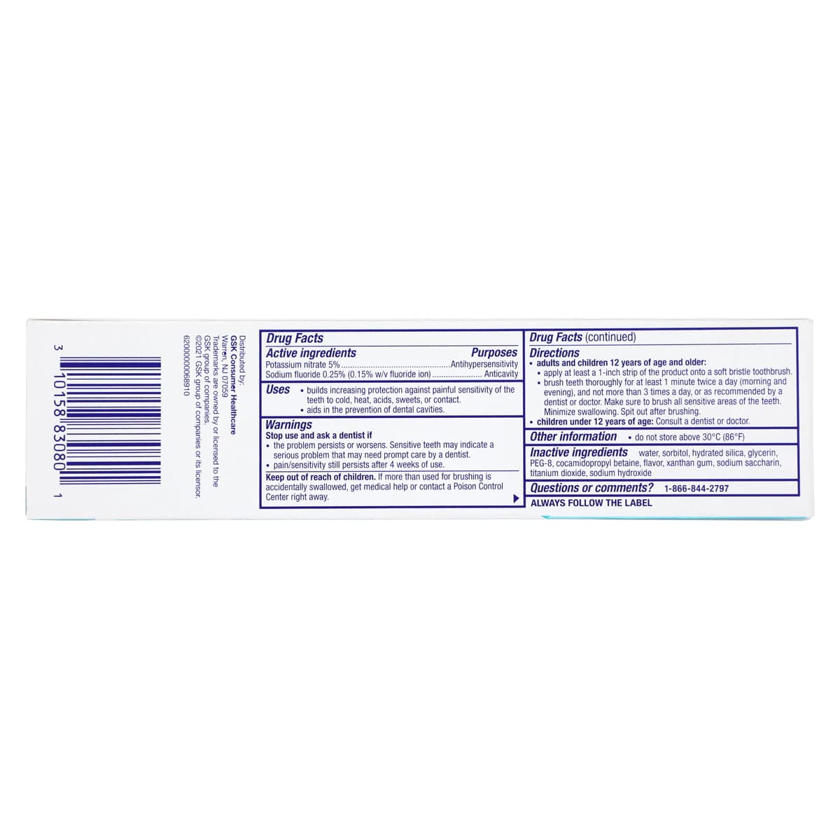 Sensodyne ProNamel Fresh Wave Toothpaste, 4 oz Tube thumbnail 5
