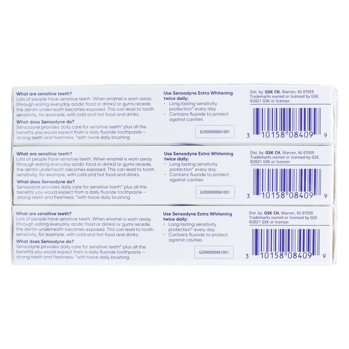 Sensodyne Extra Whitening Toothpaste, Trial Size 0.8 oz, Mint, 36/Box thumbnail 4