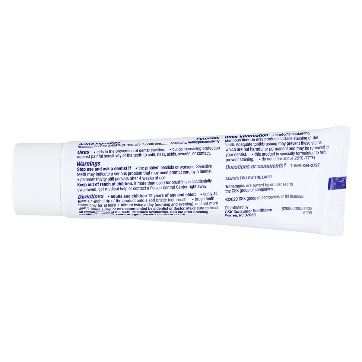 Sensodyne Repair & Protect Toothpaste, Extra Fresh Fluoride, 3.4 oz Tube thumbnail 4