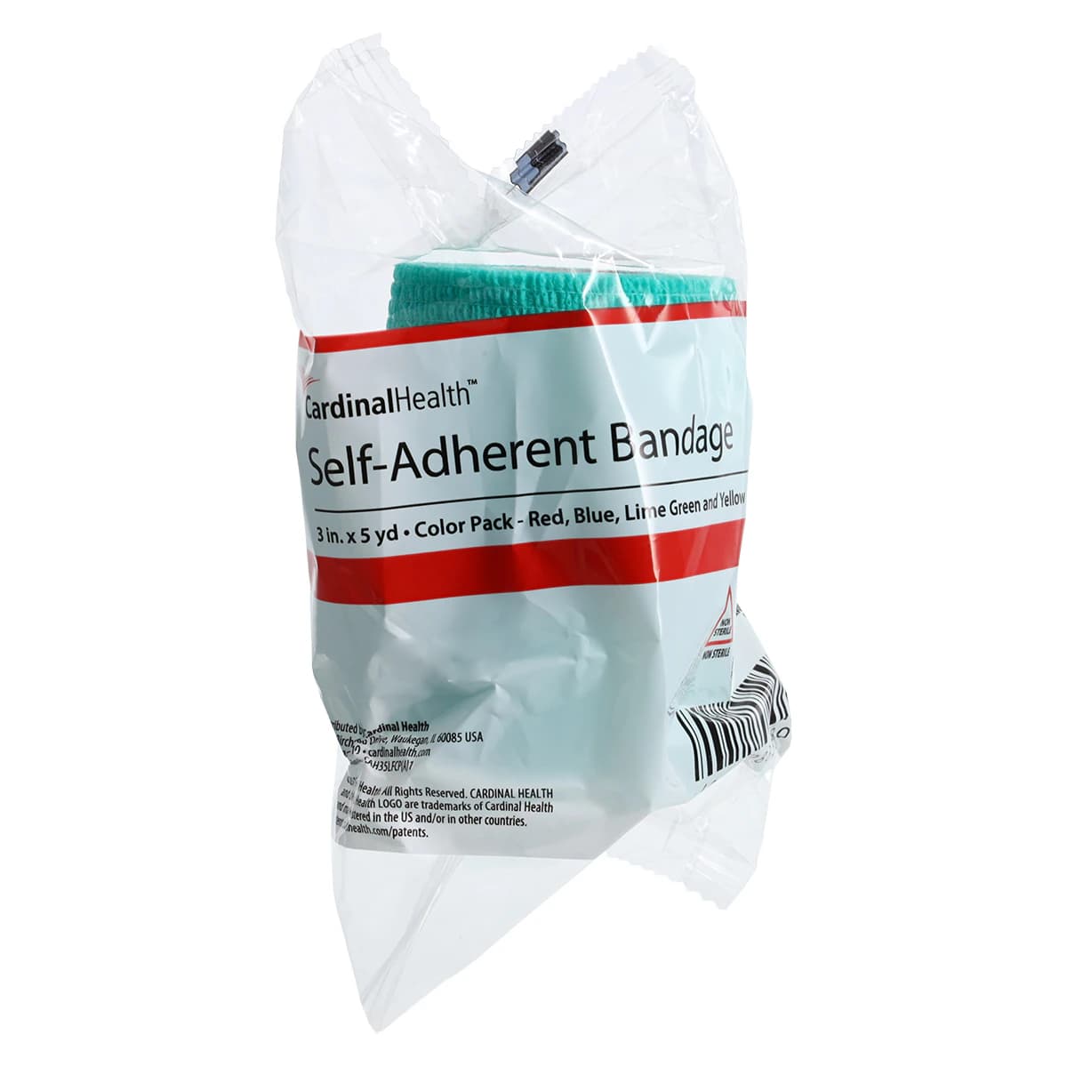 Cardinal Health Self-Adherent Bandage, Latex-Free, Non-Sterile, 3 in x 5 yd, Assorted Colors, 12/Box thumbnail 3