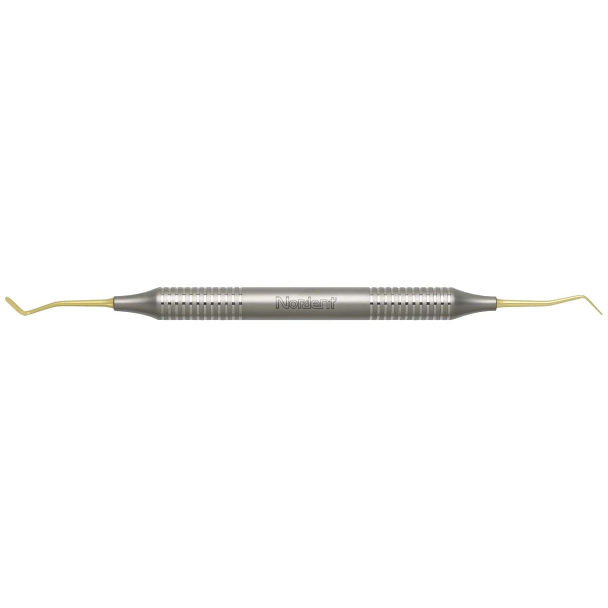 Nordent Titanium-Nitride Composite Placement Instrument, Double Paddle #8A, Double-End, DuraLite Round Handle, REPFI8AT - Titanium-Nitride Composite Placement Instruments - Double Paddle #8A - DuraLite&reg; Round - Image 1