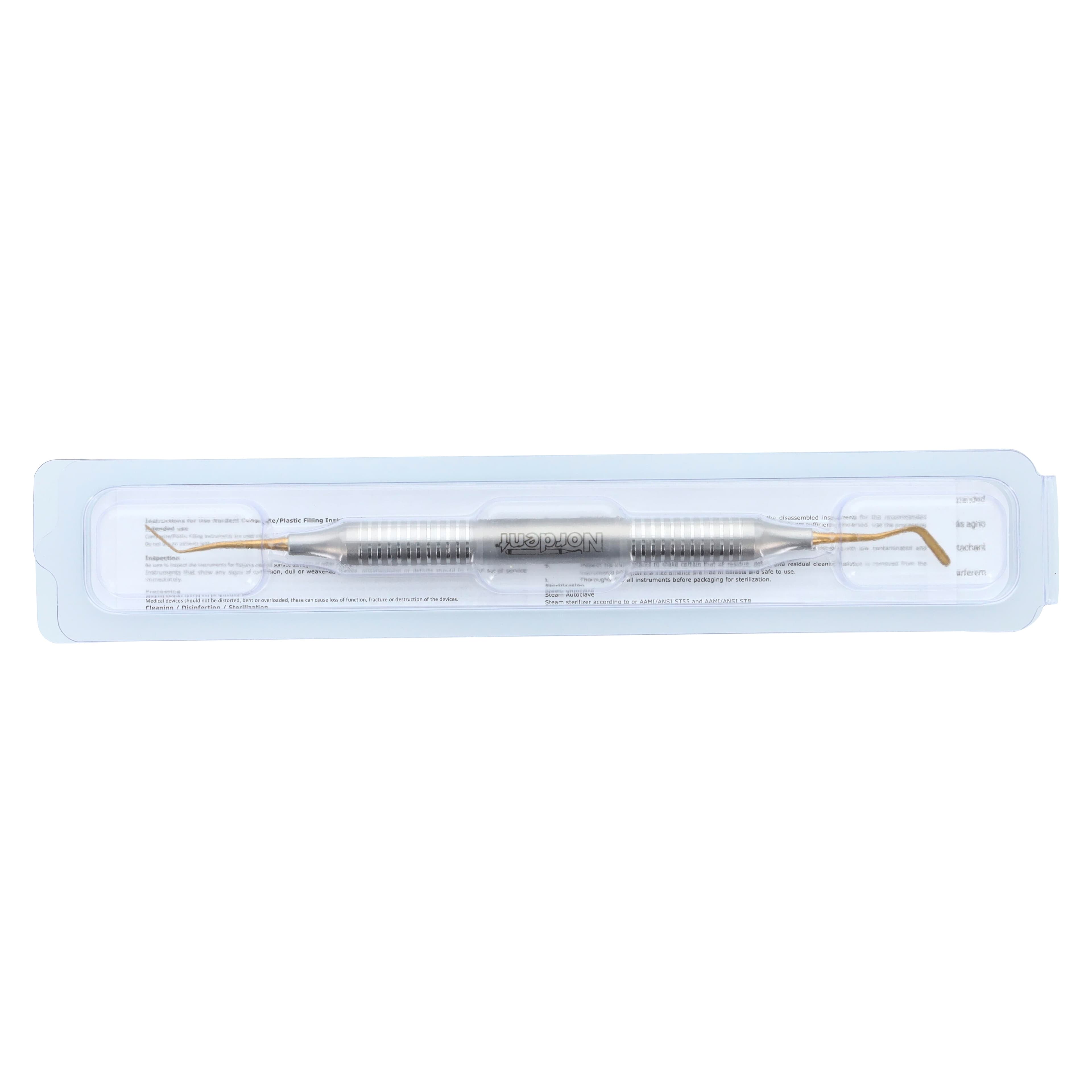Nordent Composite Placement DE TiN Coated Double Paddle #39 DuraLite Round Handle, REPFI39T thumbnail 7