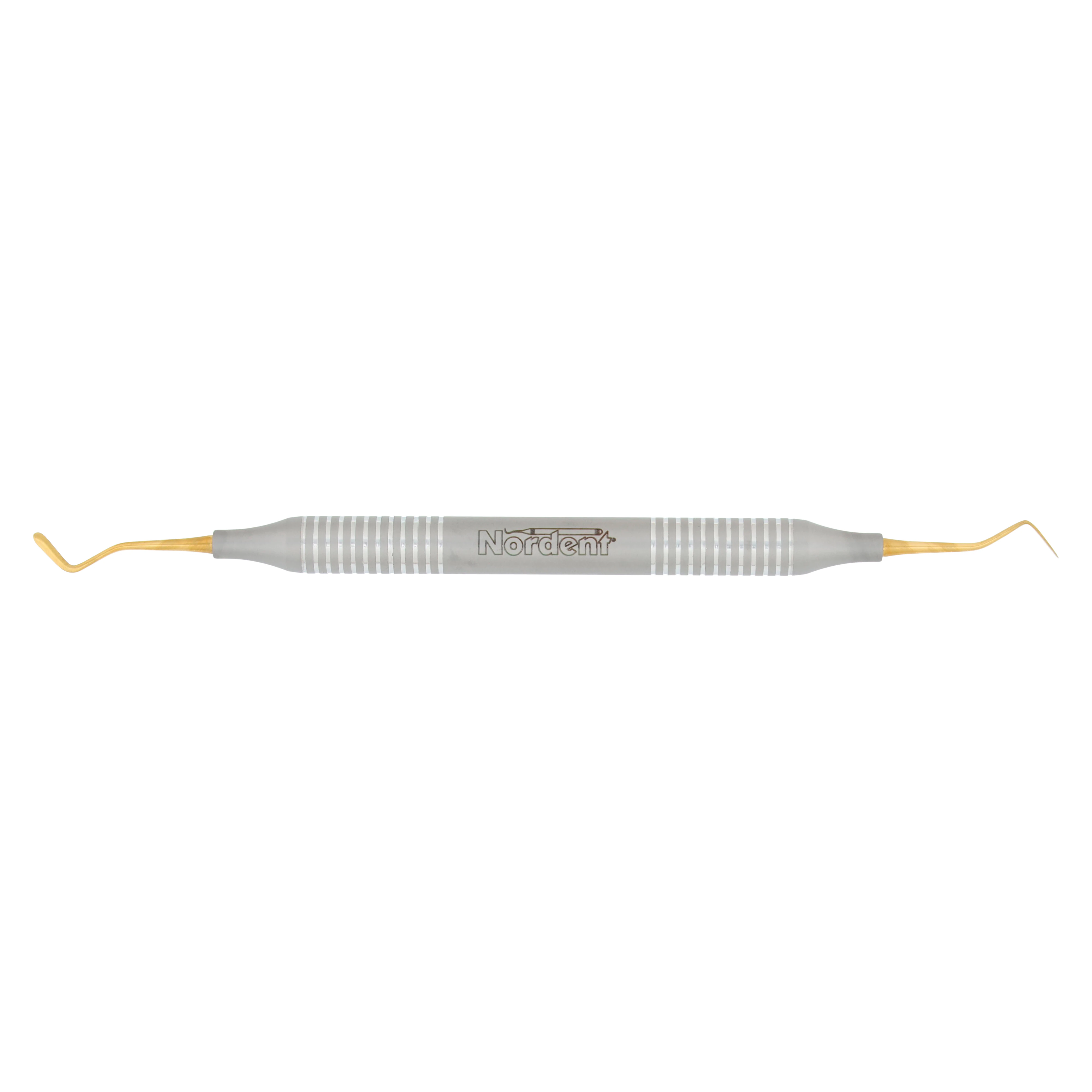 Nordent Composite Placement Instrument #40T, Double Paddle, Titanium Nitride Coated, DuraLite Round Handle, Stainless Steel, Double End - Composite Placement Instrument – # 40T, Double Paddle, Titanium Nitride Coated, DuraLite® Round Handle, Stainless Steel, Double End - Composite Placement Instrument – # 40T, Double Paddle, Titanium Nitride Coated, DuraLite® Round Handle, Stainless Steel, Double End - Image 1