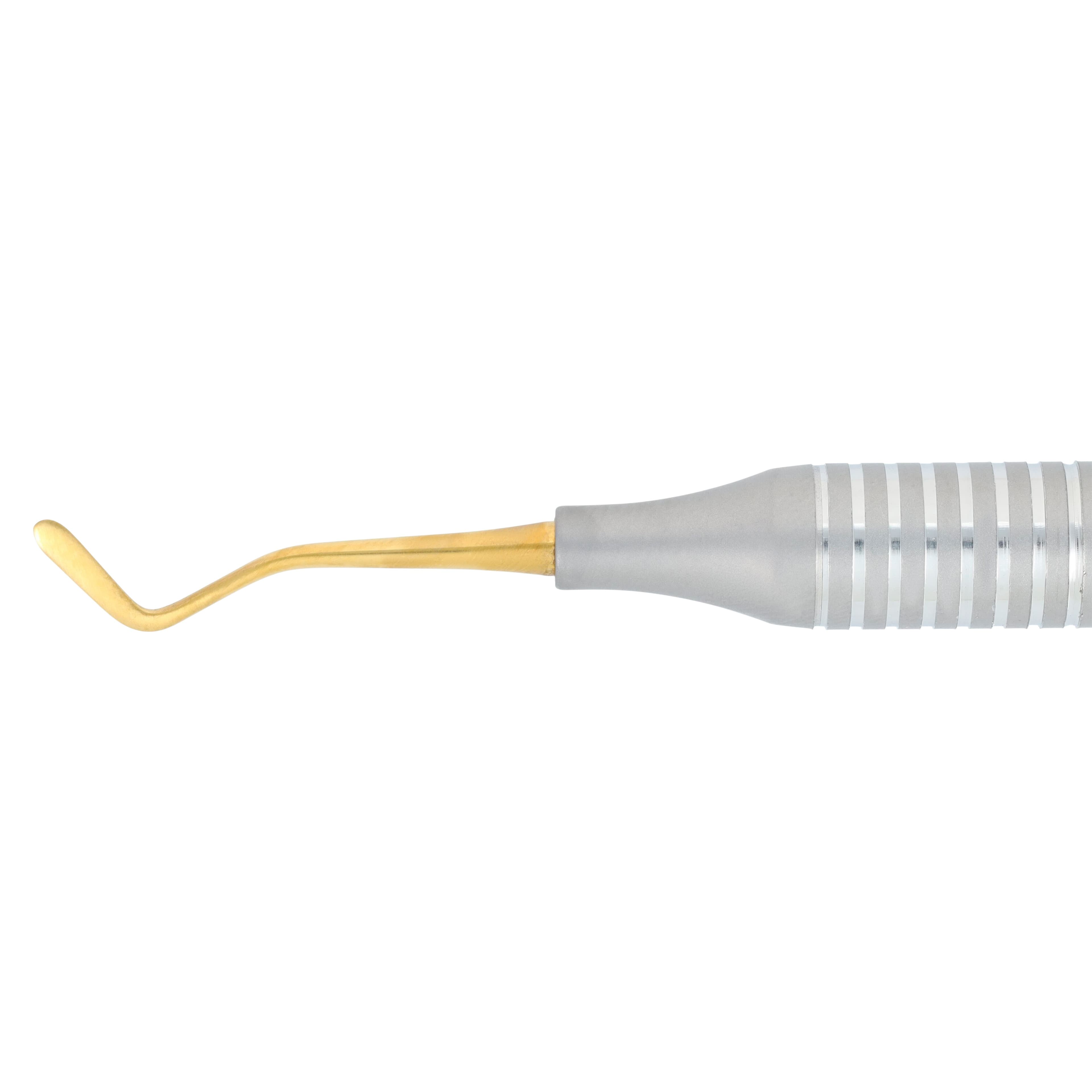 Nordent Composite Placement Instrument #40T, Double Paddle, Titanium Nitride Coated, DuraLite Round Handle, Stainless Steel, Double End thumbnail 3