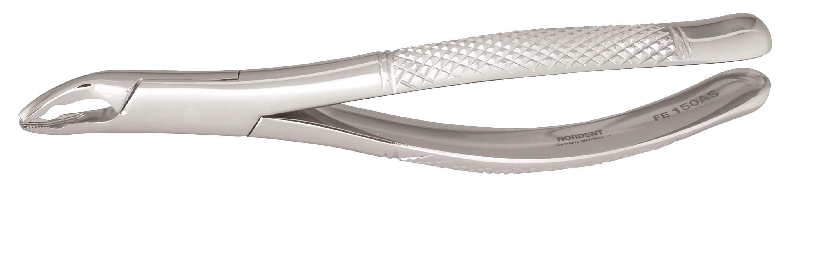 Nordent Extraction Forceps Serrated, Upper Universal Anatomical Beaks, Pedodontic, #150AS - Extraction Forceps Serrated - Upper - Upper Universal Anatomical Beaks Pedo #150AS - Image 1