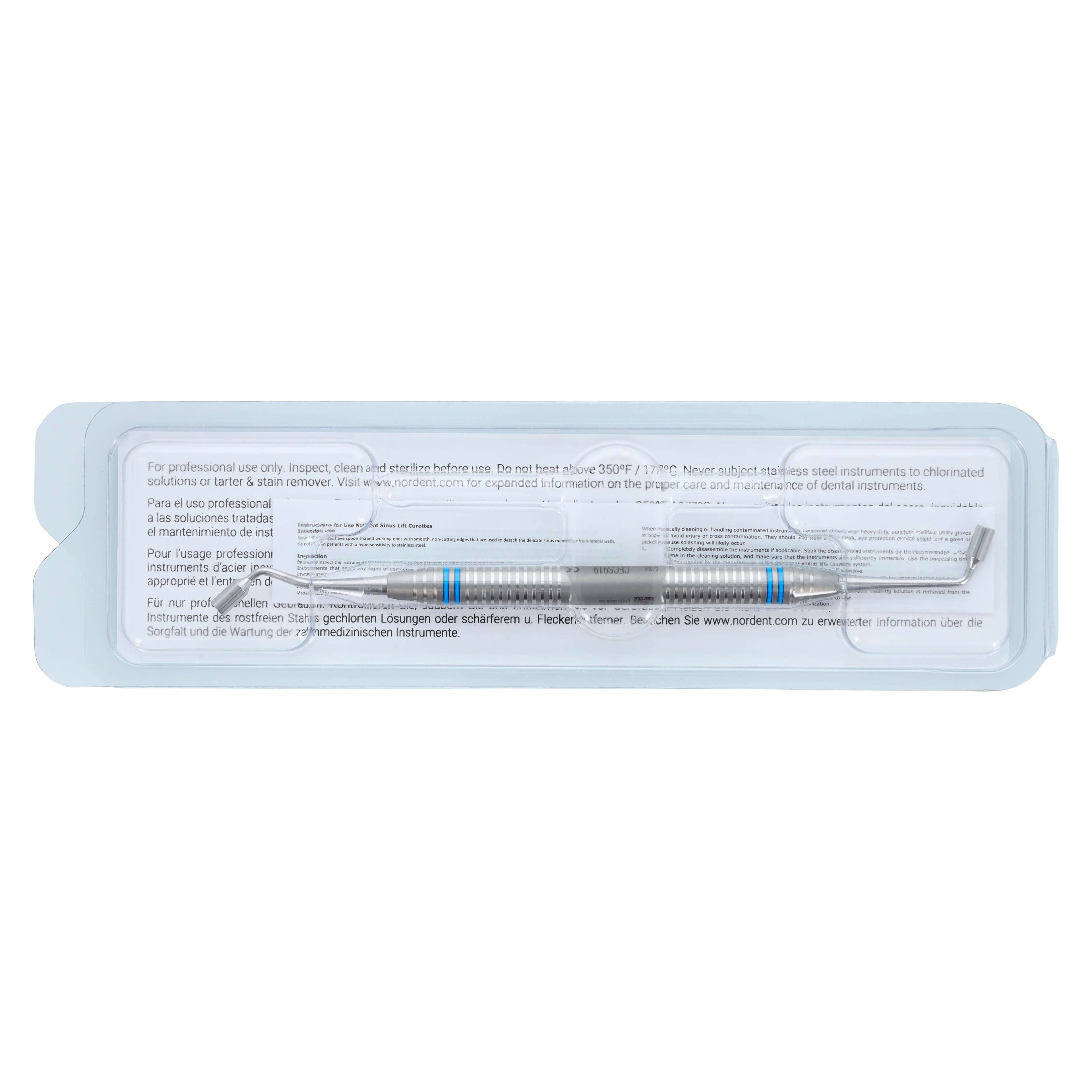 Nordent Sinus Lift Bone Condenser #919, DuraLite® ColorRings™ Handle, Stainless Steel, Double End thumbnail 7