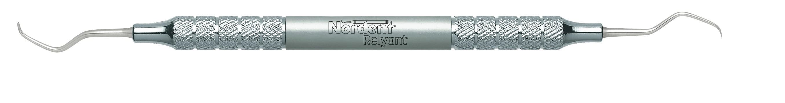 Nordent Relyant Anterior Lingual Stain Remover Scaler, Double-Ended, #6 Handle, VSCALSR - Scaler DE Relyant Anterior Lingual Stain Remover #6 Handle - Image 1