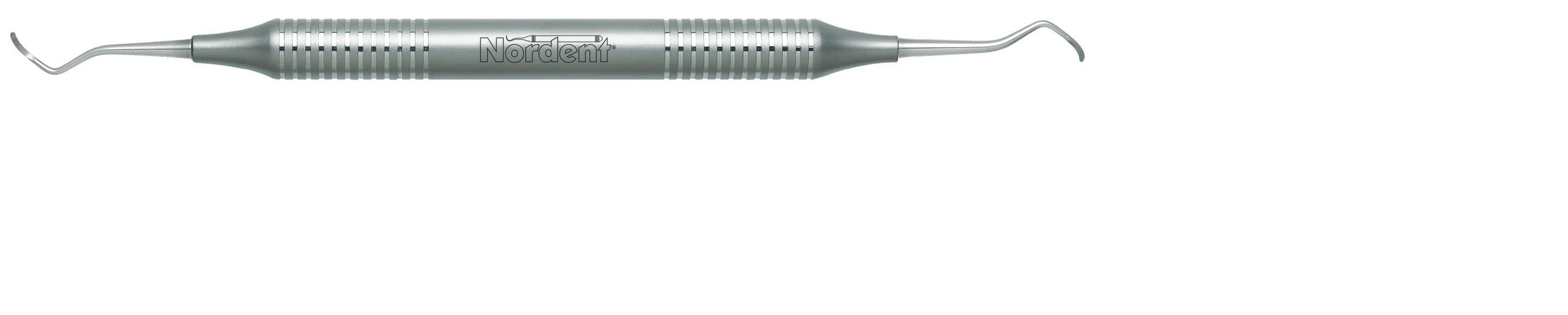 Nordent Curette DE Columbia #13-14, Double-Ended, DuraLite Round Handle, Stainless Steel, 1/Pkg, RESCCO13-14 - Curette, De, Columbia #13-14 - Image 1
