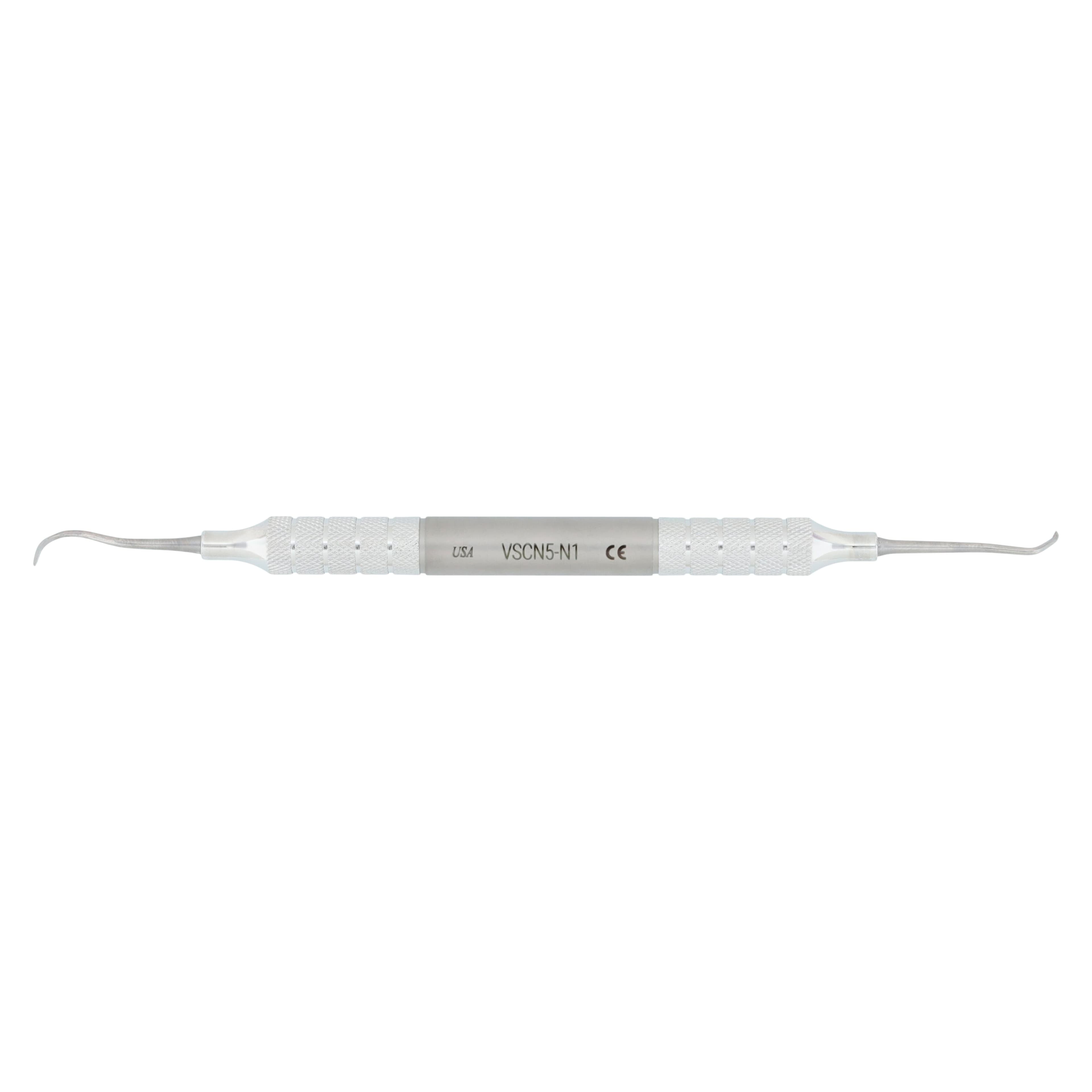 Nordent Relyant Scaler Double-End, N5 Sickle / N1 Contra-Angle Spoon, #6 Handle, Satin Steel, Stainless Steel, 1 Each thumbnail 5