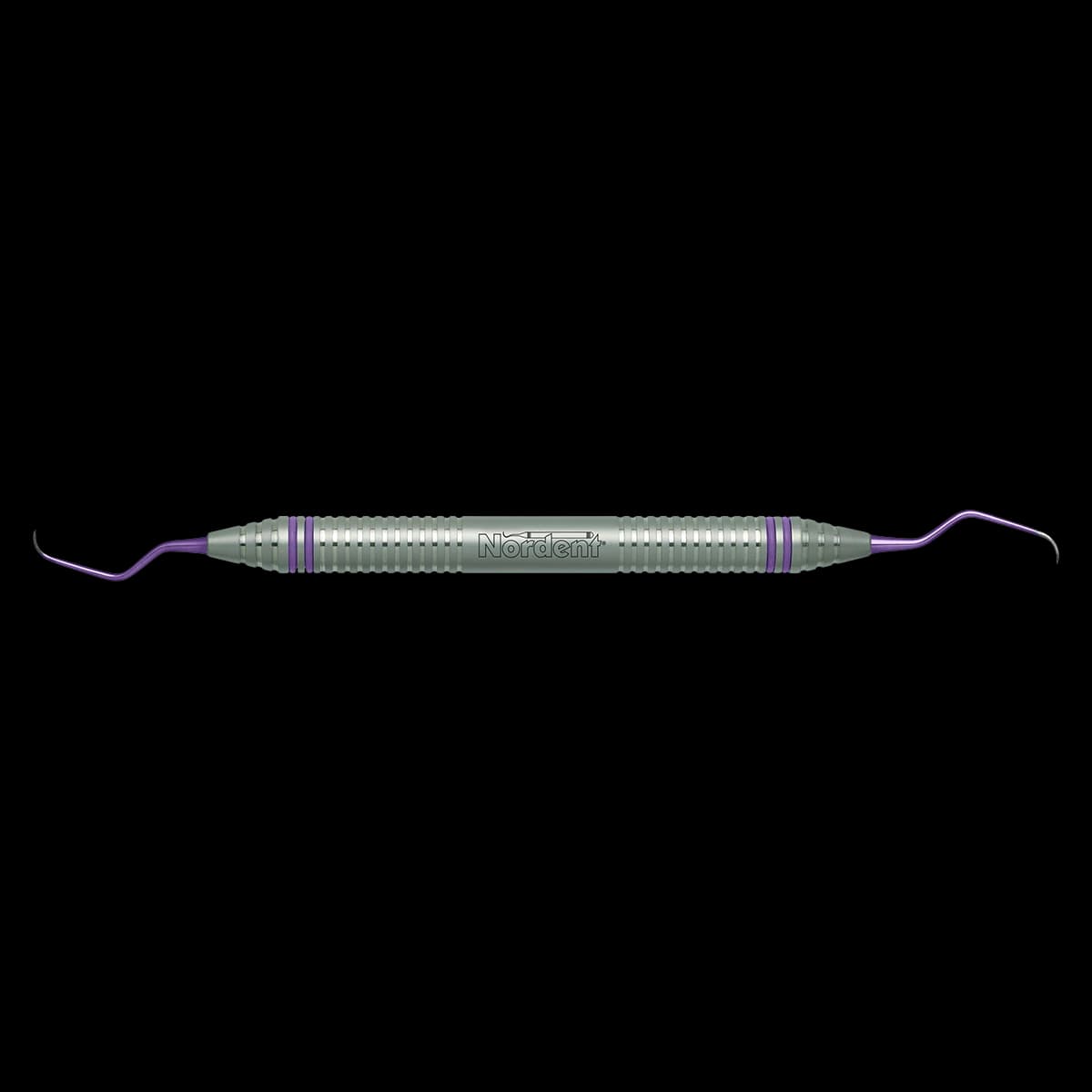 Nordent ImplaMate Implant Scaler DE Langer #5-6 Micro Mini Titanium DuraLite ColorRings, CEISLN5-6MM - Implant Scaler DE Titanium ImplaMate Langer #5-6 Micro Mini DuraLite ColorRings - Image 1