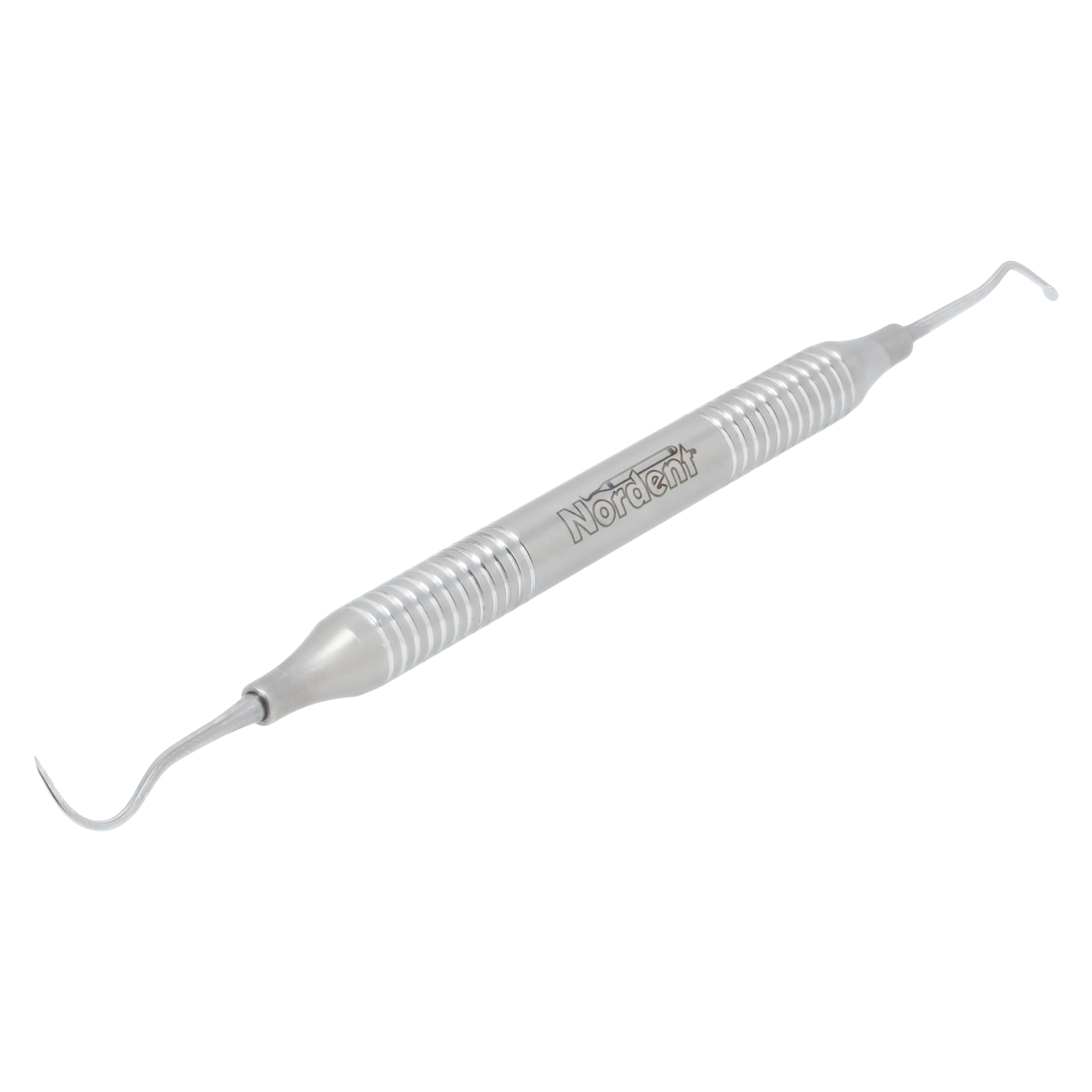 Nordent Classic Scaler DE Anterior Sickle #N5 / Contra-Angle Spoon #1, DuraLite® Round Handle, RESCN5-N1 thumbnail 2