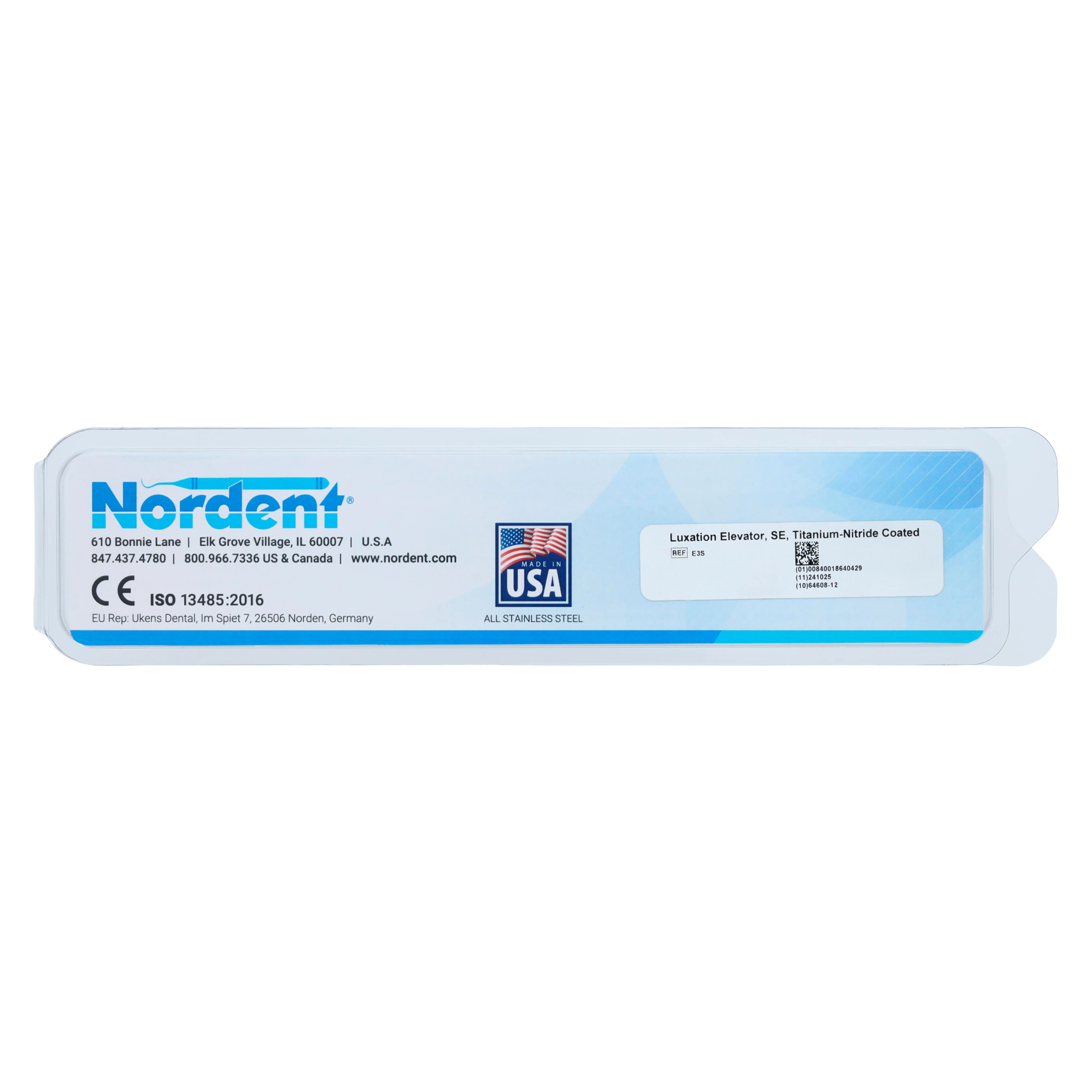 Nordent Luxation Elevator #3S, 3 mm Straight, Titanium Nitride Coated, Single End thumbnail 4