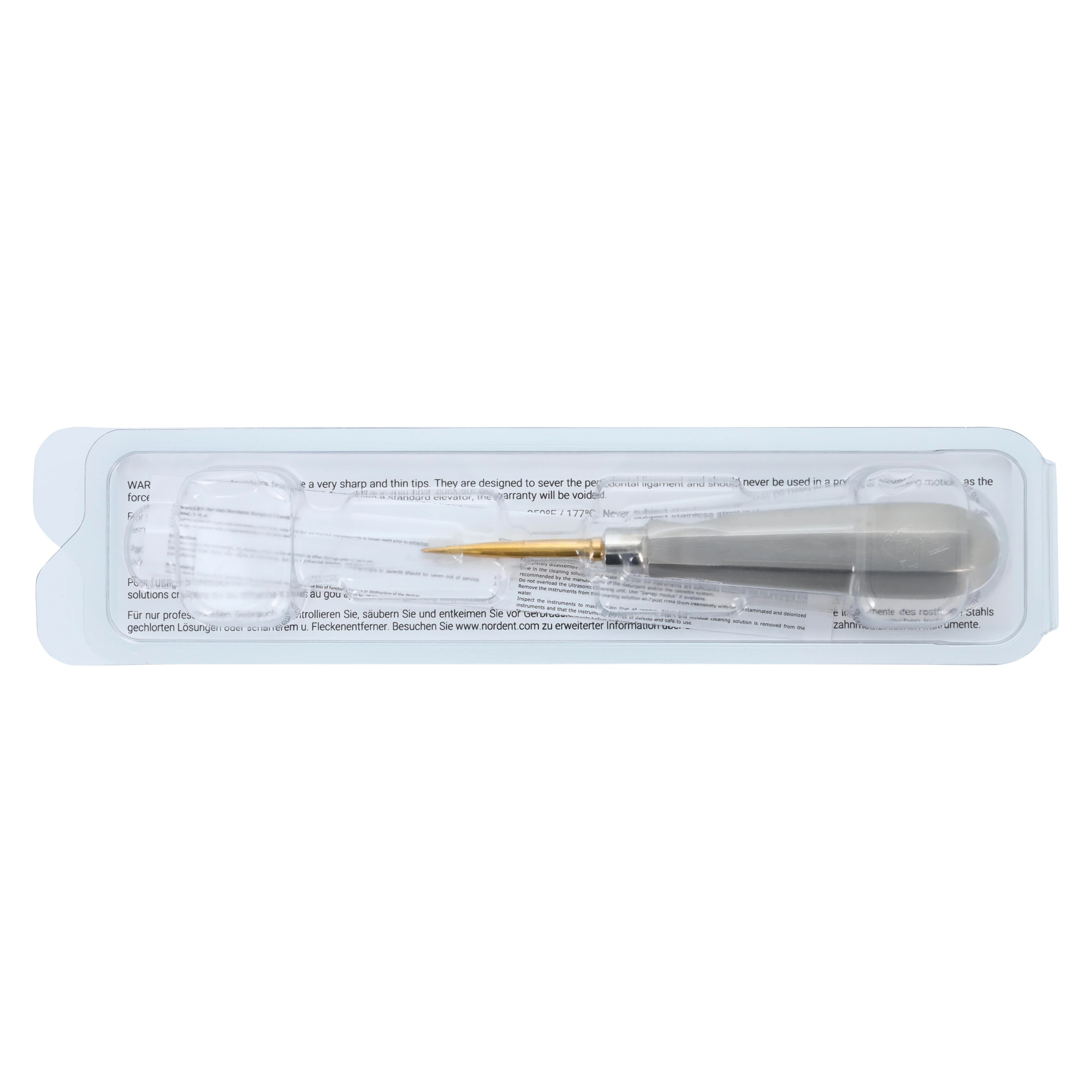 Nordent Luxation Elevator #3S, 3 mm Straight, Titanium Nitride Coated, Single End thumbnail 5