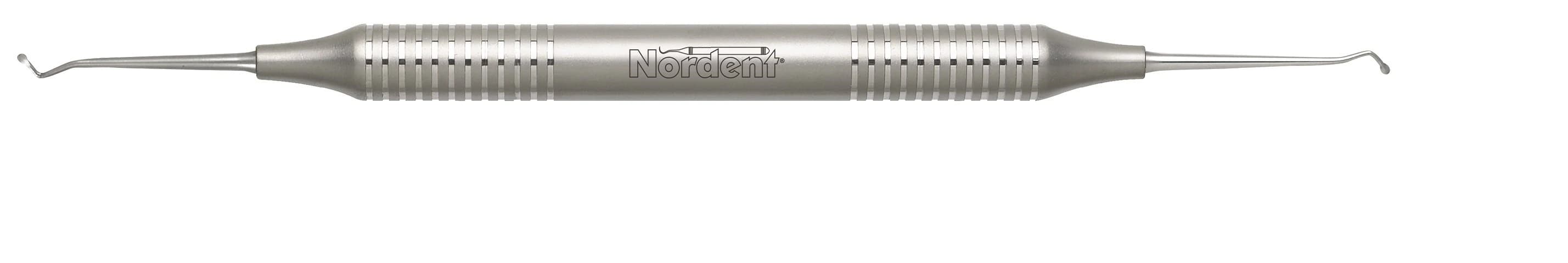 Nordent Excavators - Anterior Spoon #7 (50 Degree Angle) - DuraLite Round Double Ended, REEC7 - Excavators - Anterior Spoon #7 (50 degree angle) - DuraLite&reg; Round - Image 1
