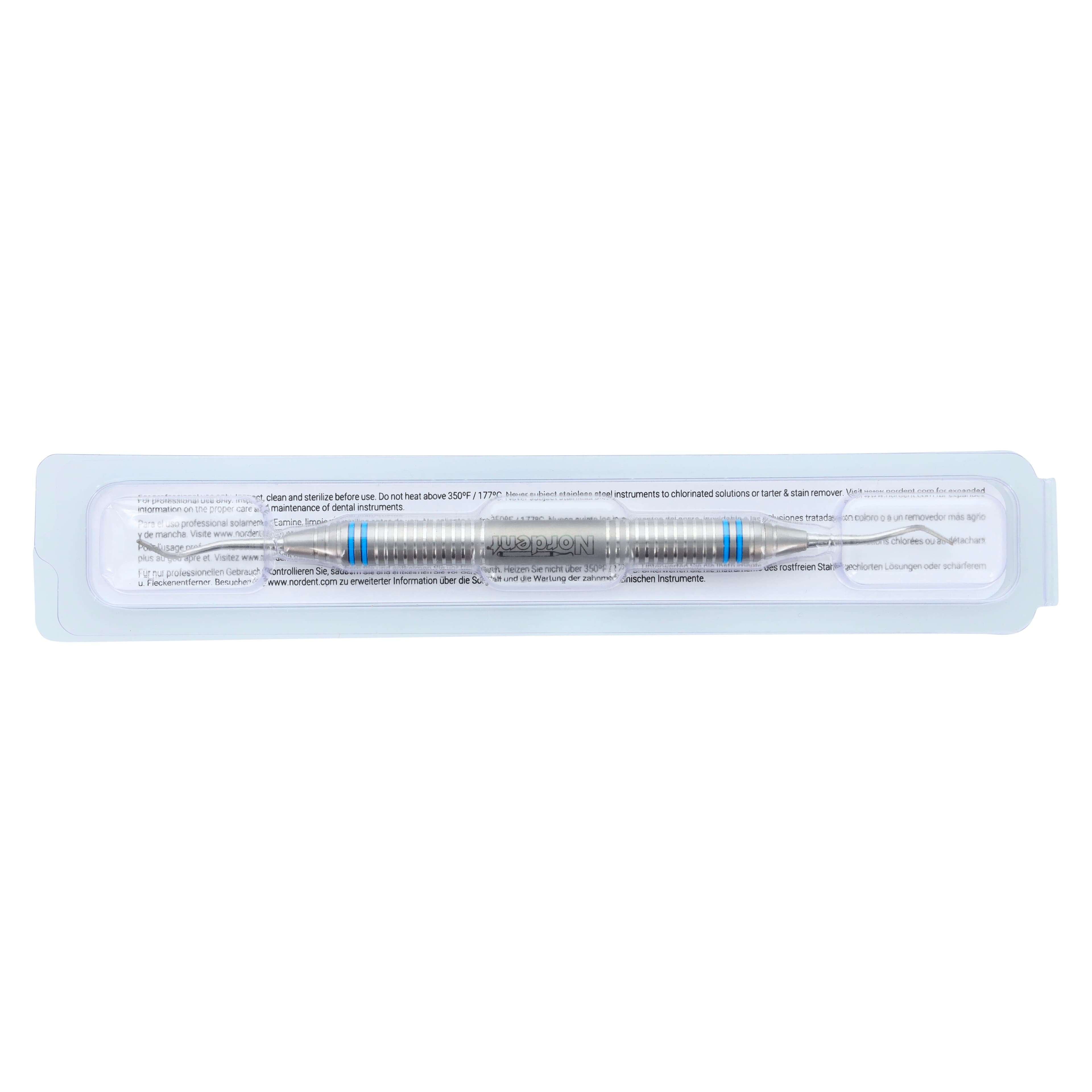 Nordent Chisel Bin-Angle DE 8-9, Double-Ended, DuraLite ColorRing, Stainless Steel, Each thumbnail 7