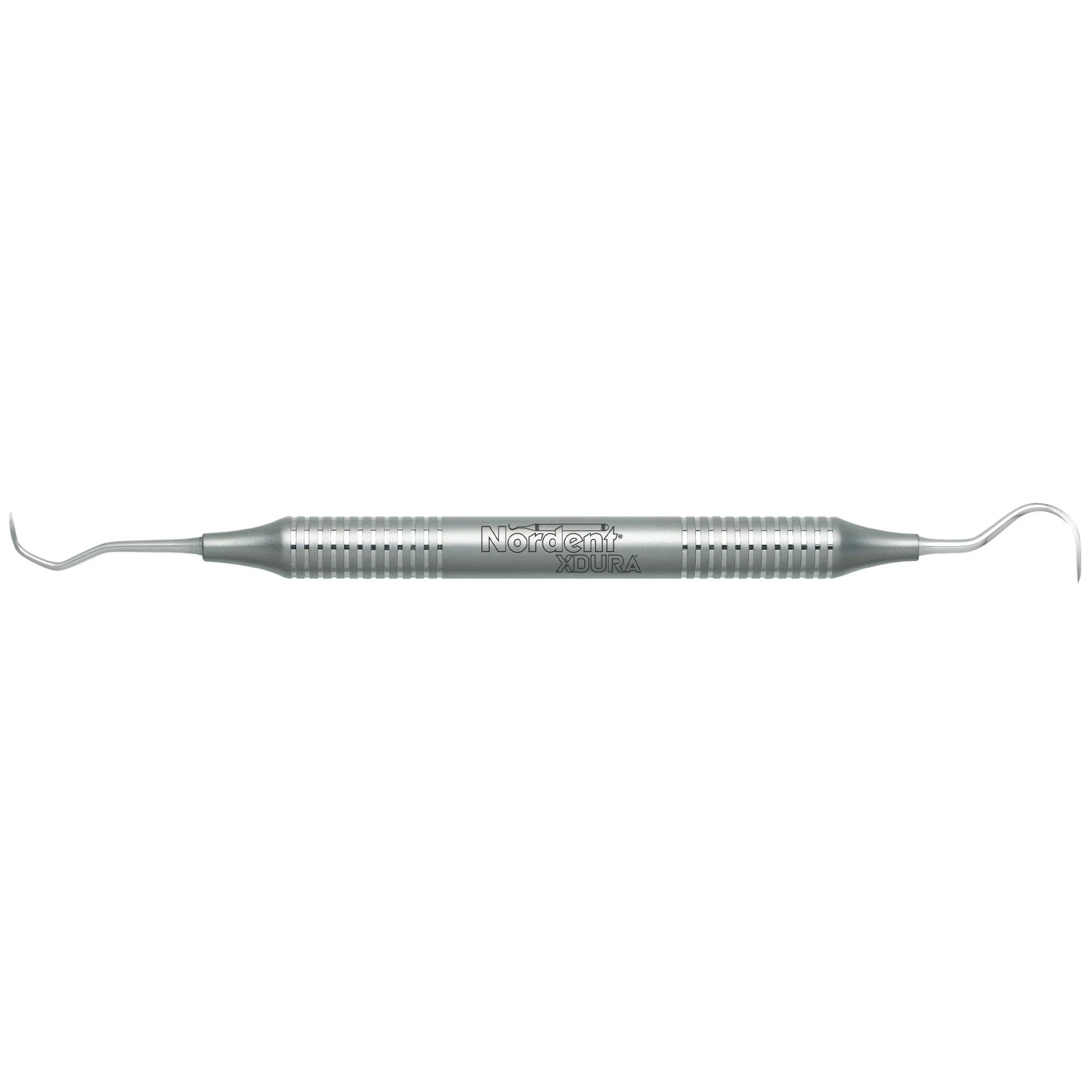 Nordent XDURA® Double-Ended Scaler, Anterior Jacquette #1 / Sickle Towner U15 (U15-30), DuraLite® Round Handle, Stainless Steel, 1 Each - XDURA&reg; Scalers - Anterior Jacquette #1-Sickle Towner U15 (U15-30) - DuraLite&reg; Round - Image 1