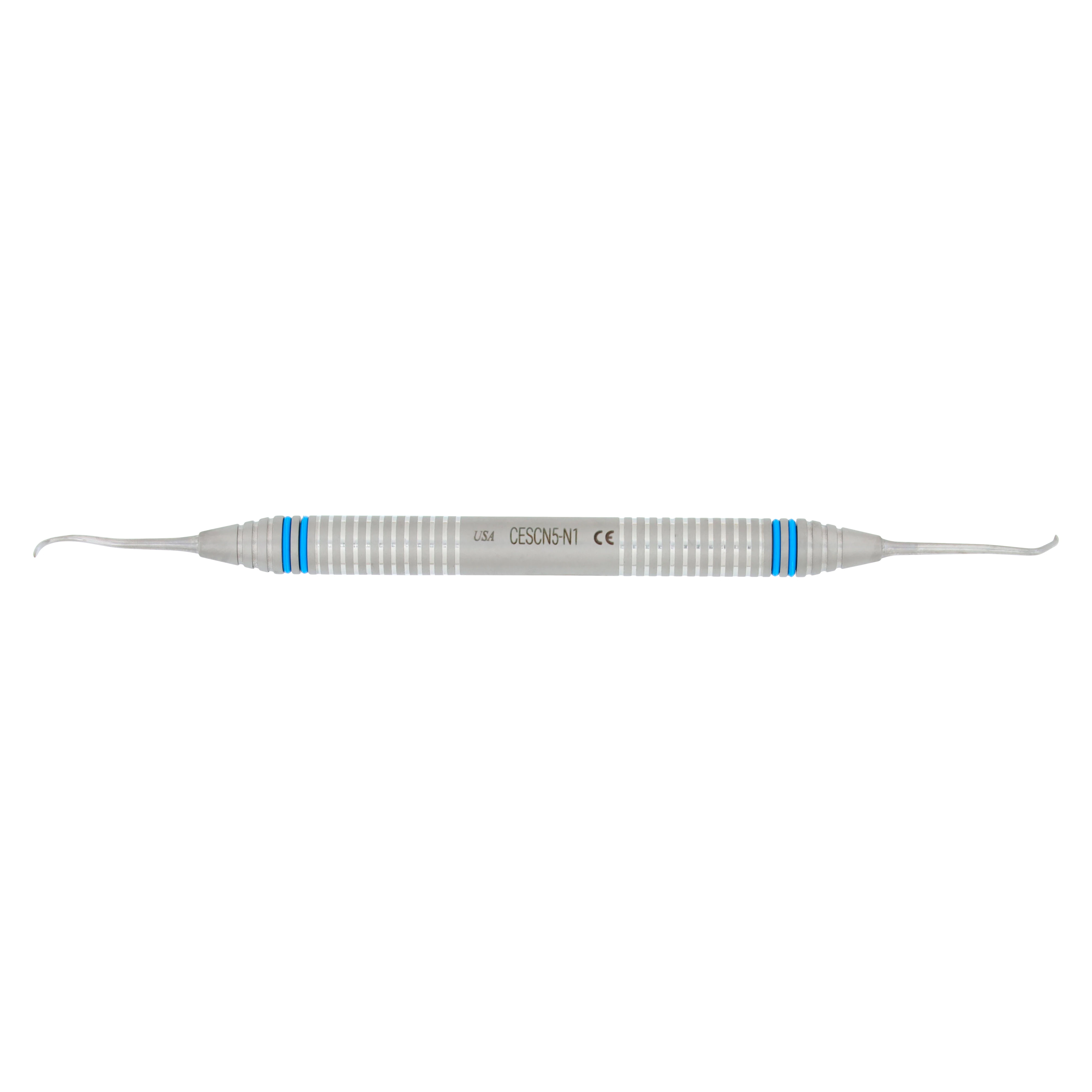 Nordent Classic Scaler DE Anterior Sickle #N5-Contra-Angle Spoon #1 DuraLite ColorRings Handle thumbnail 5
