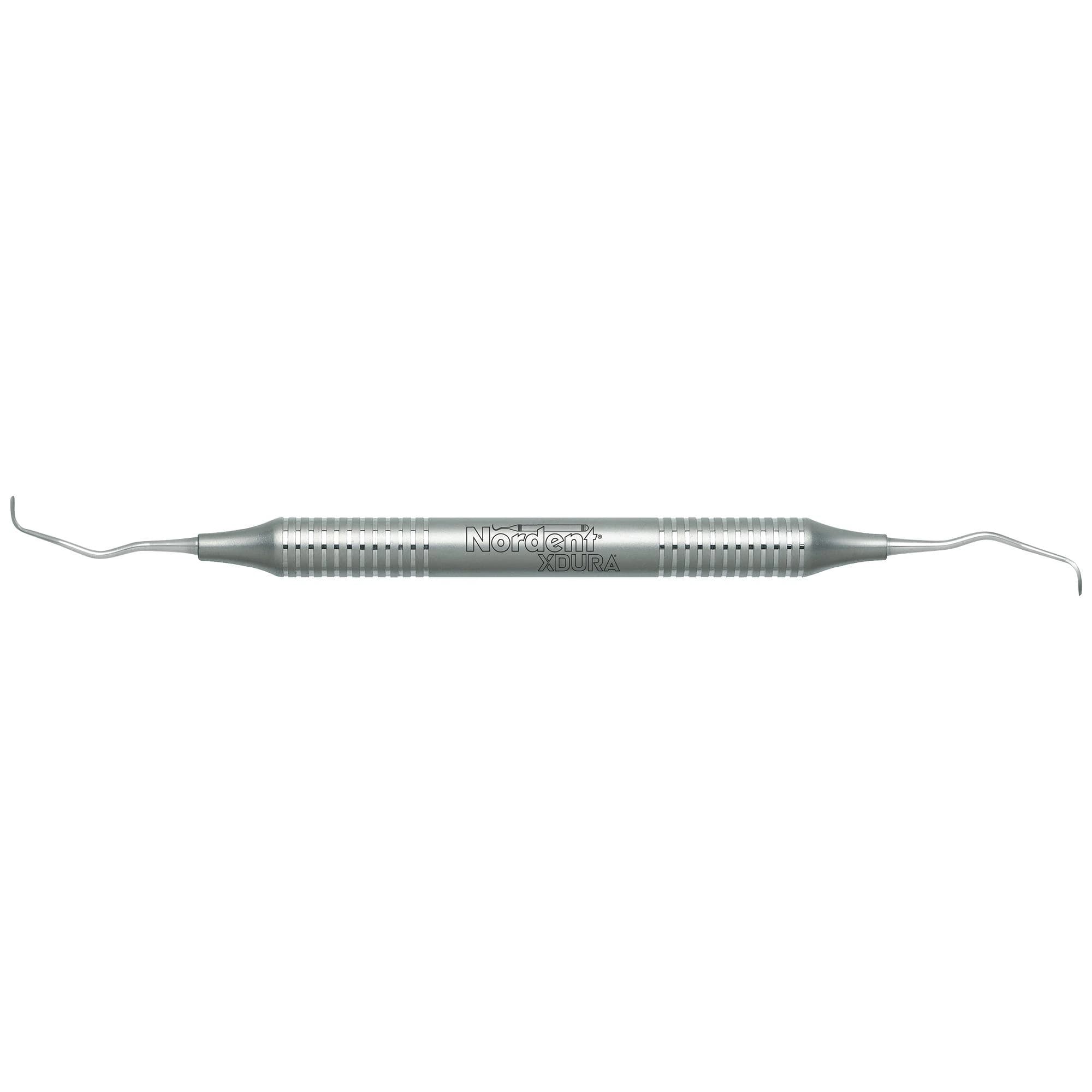 XDURA® Universal Curettes - Langer #1-2 - DuraLite® Round Handle, Double-End - XDURA&reg; Universal Curettes - Langer #1-2 - DuraLite&reg; Round - Image 1