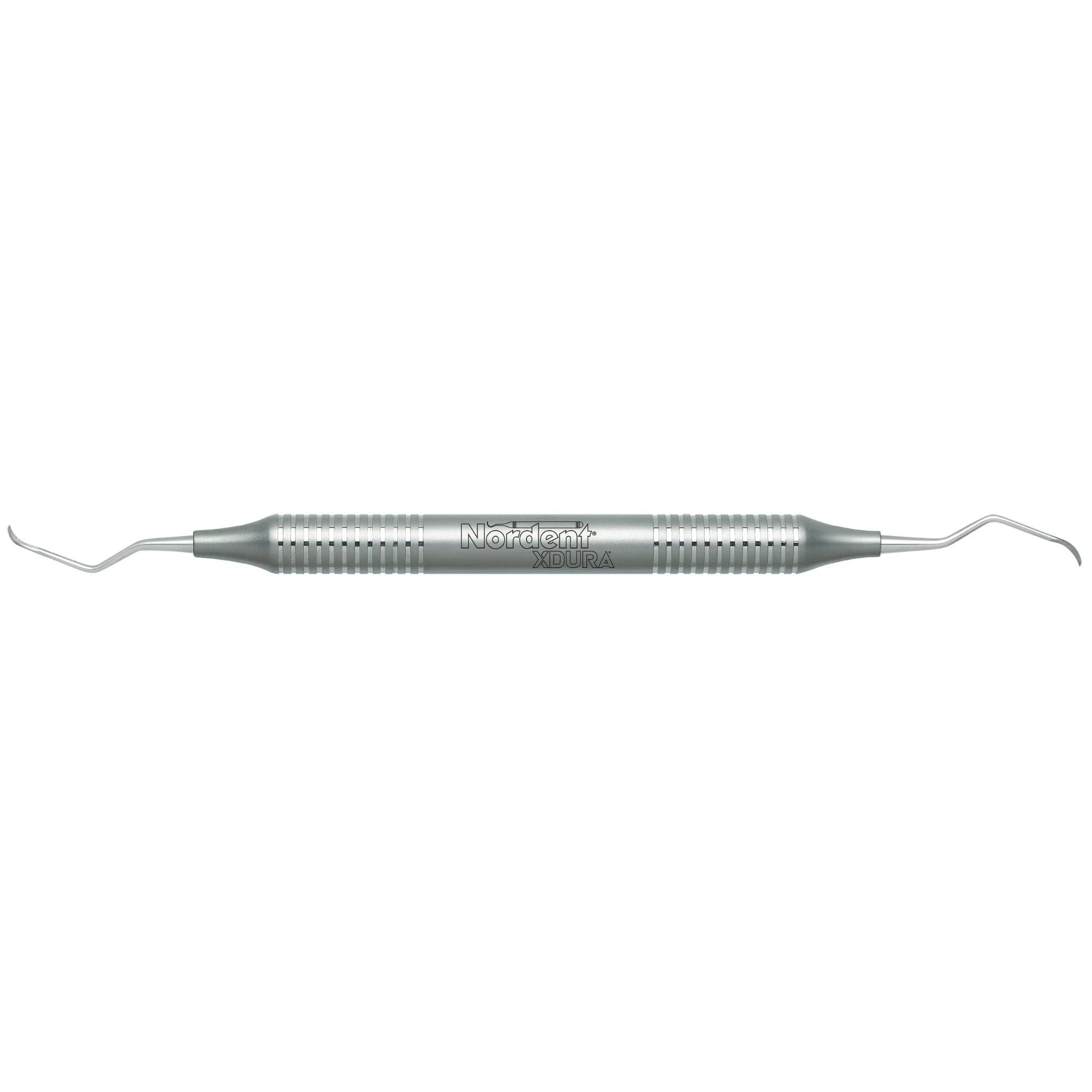 Nordent XDURA® Universal Curette, Columbia #2R-2L, Double-Ended, DuraLite® Round Handle, Stainless Steel - XDURA&reg; Universal Curettes - Columbia #2R-2L - DuraLite&reg; Round - Image 1