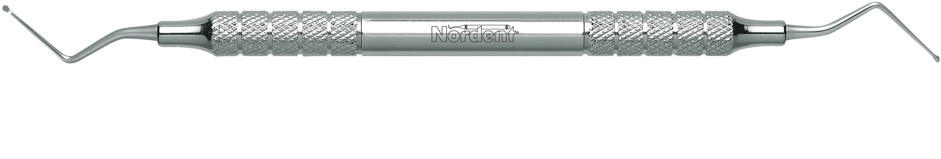 Nordent Endodontic Excavator, Extra Long Shank, Spoon #11L, Double-End, Medium Round Handle, REC11L - Endodontic Excavators - Extra Long Shank Spoon #11L - Medium Round - Image 1