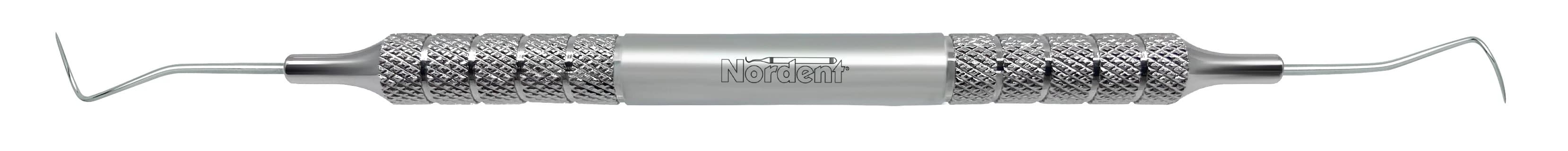 Nordent Explorer #2 Pig Tail Double-Ended, Medium Round Handle, Stainless Steel, REX2 - Explorers - Double-Ended - #2 - Medium Round - Image 1
